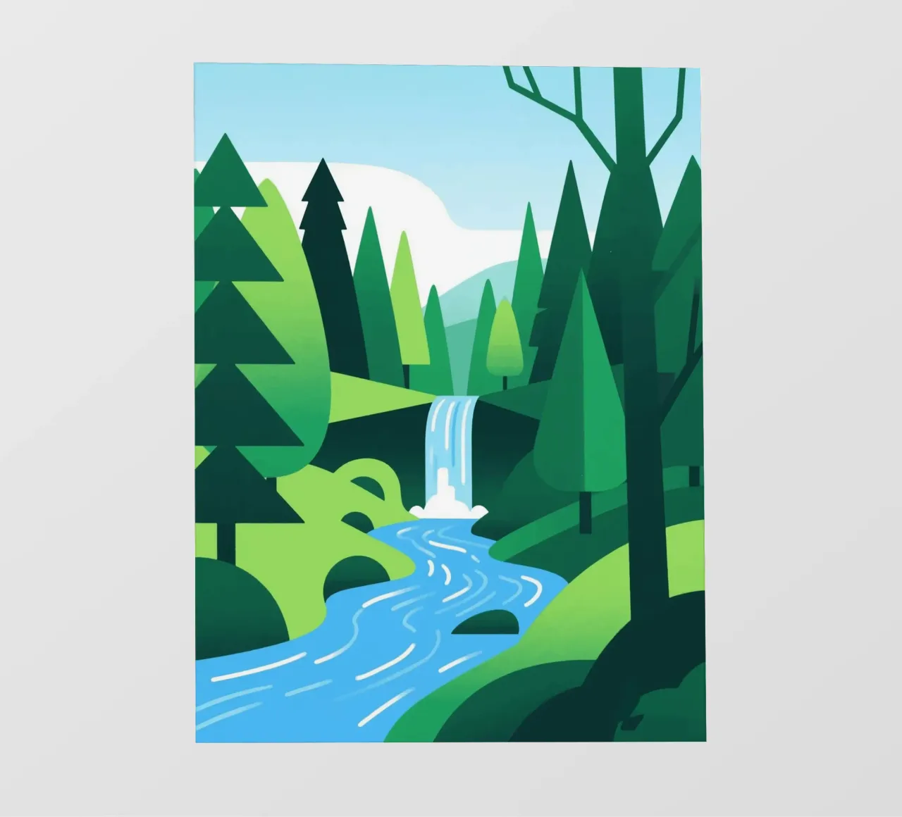 Foresta autunnale telo in pvc da knowledge