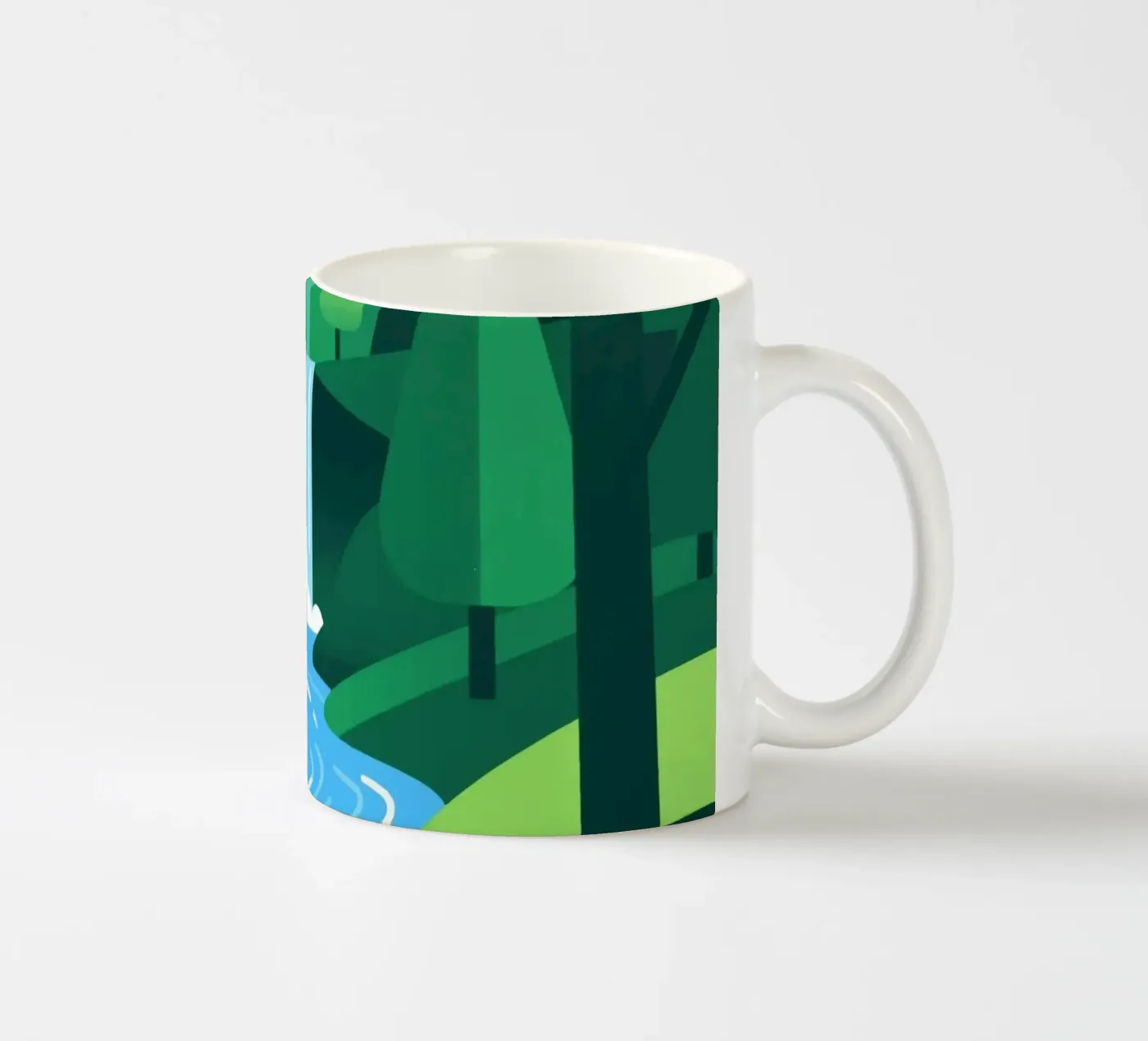 Herfstbos keramische mok van knowledge