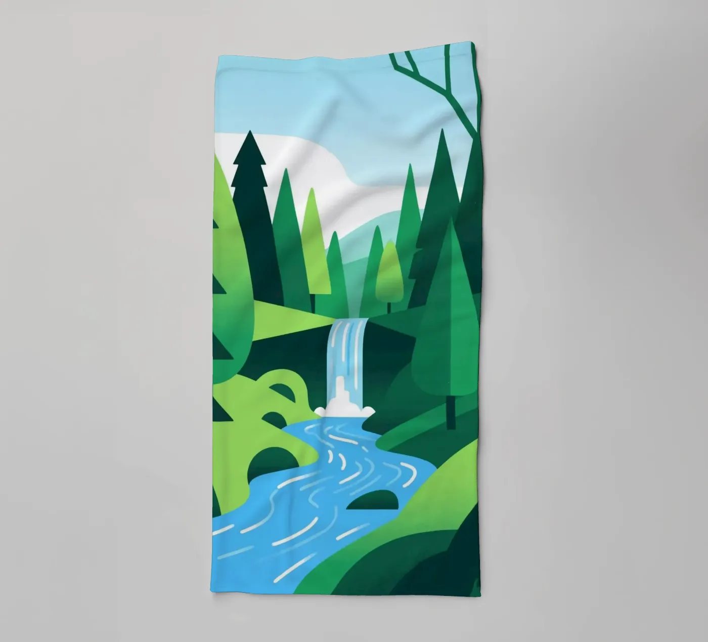 Herfstbos badhanddoek van knowledge