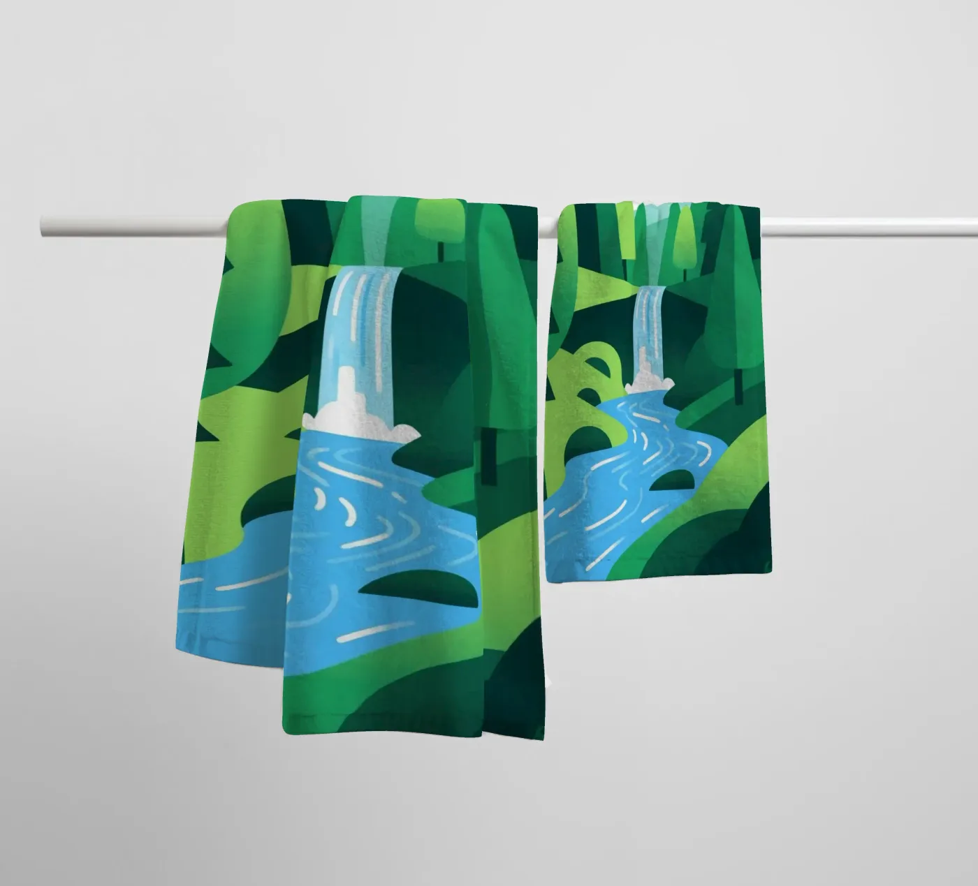 Herfstbos badhanddoek van knowledge