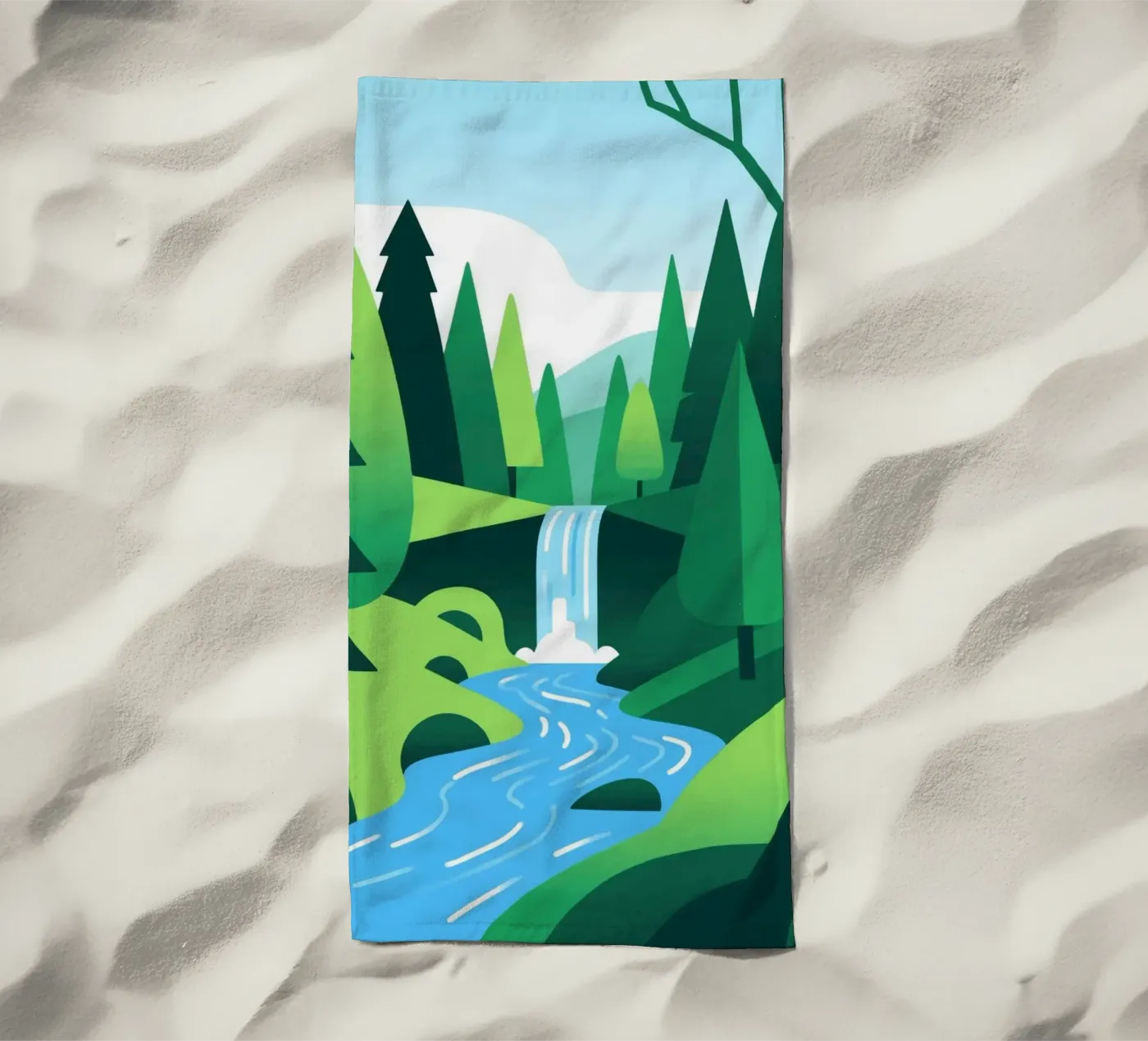 Foresta autunnale telo mare da knowledge