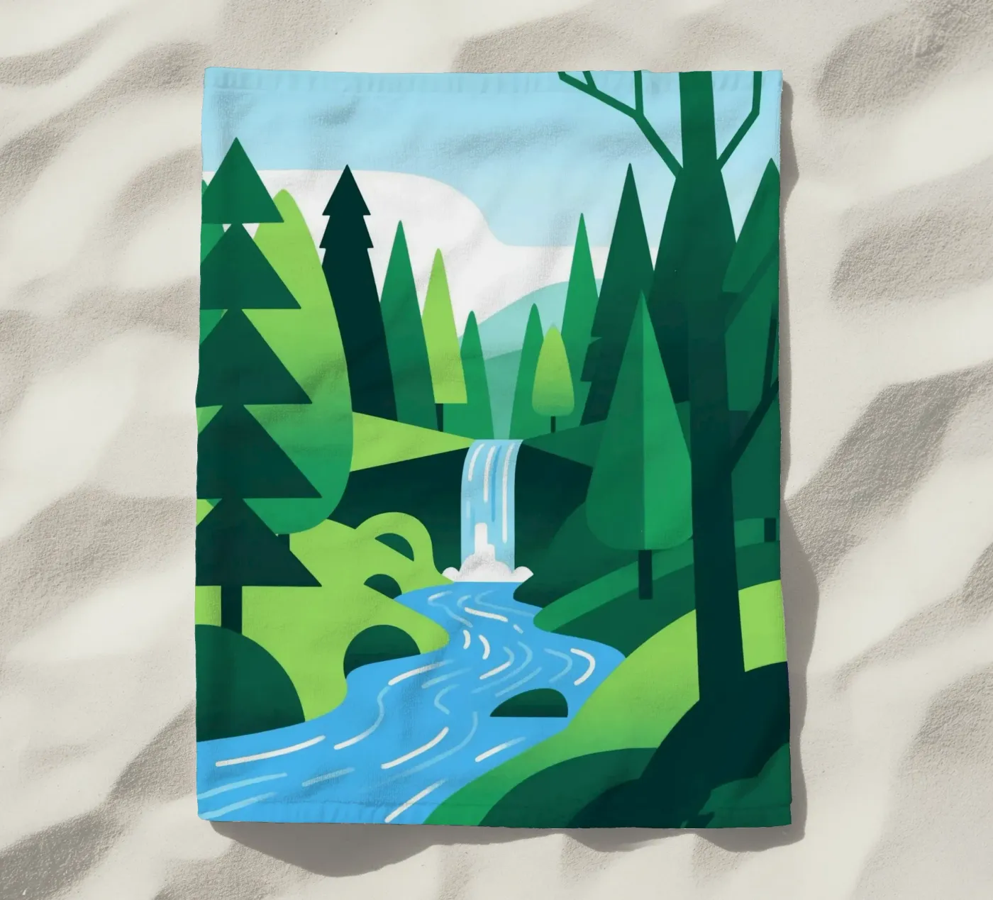 Foresta autunnale telo mare da knowledge