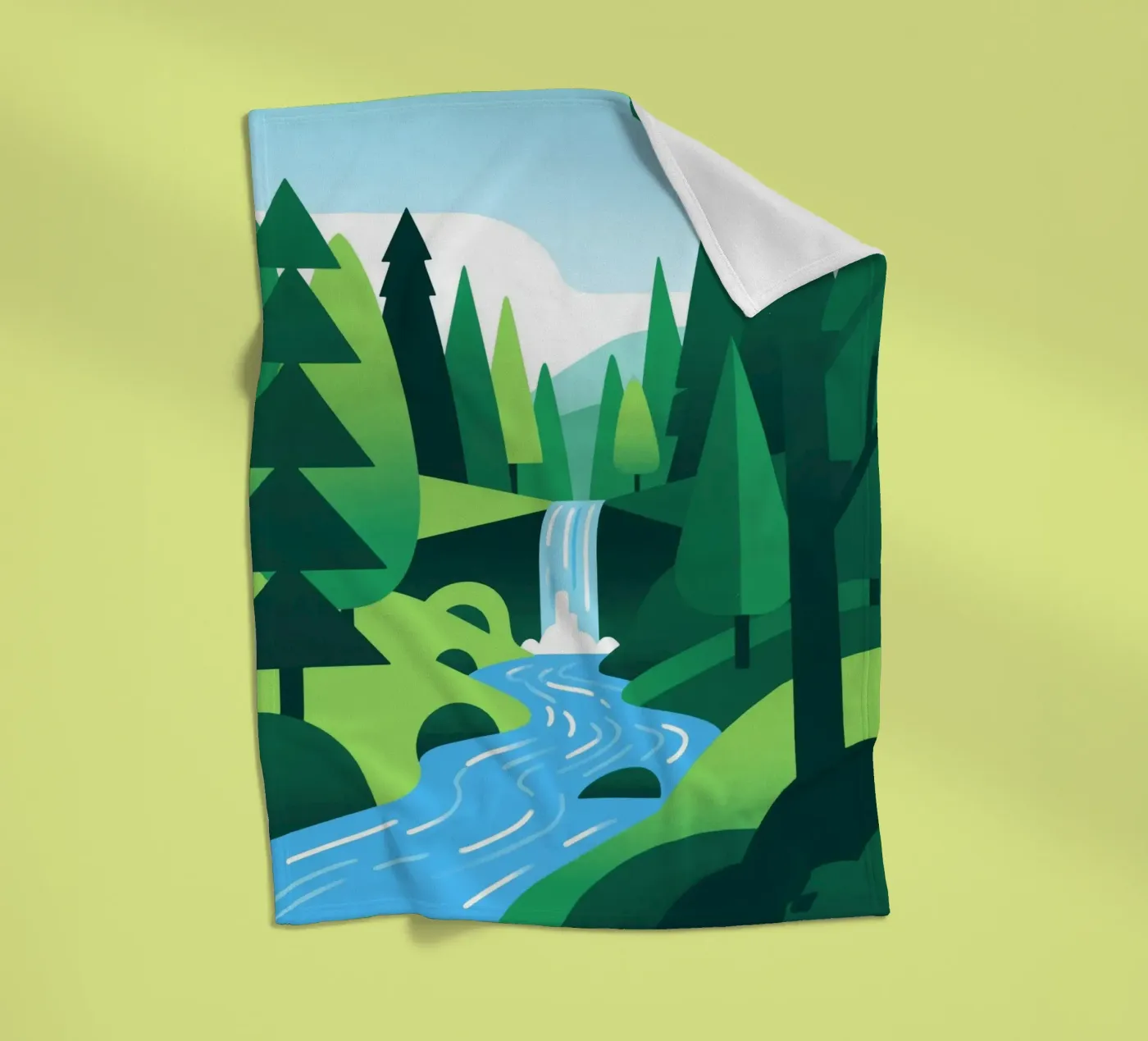 Foresta autunnale coperta in pile da knowledge