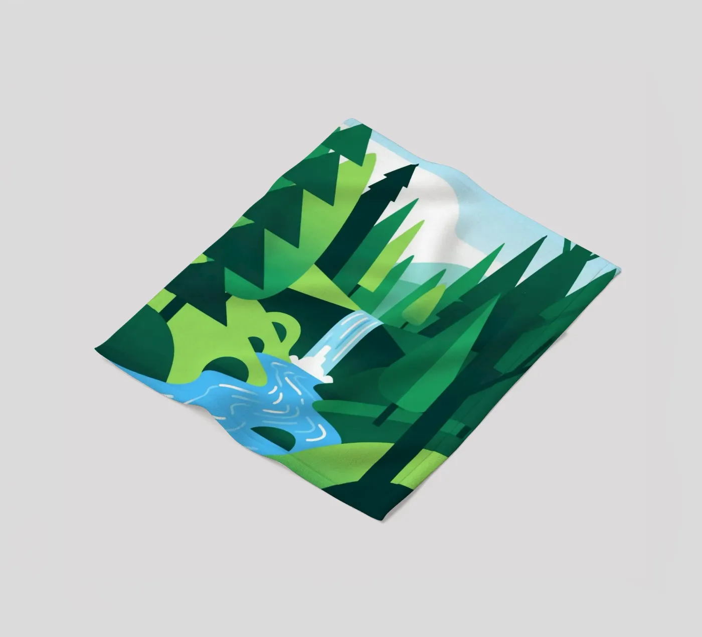 Foresta autunnale coperta in pile da knowledge