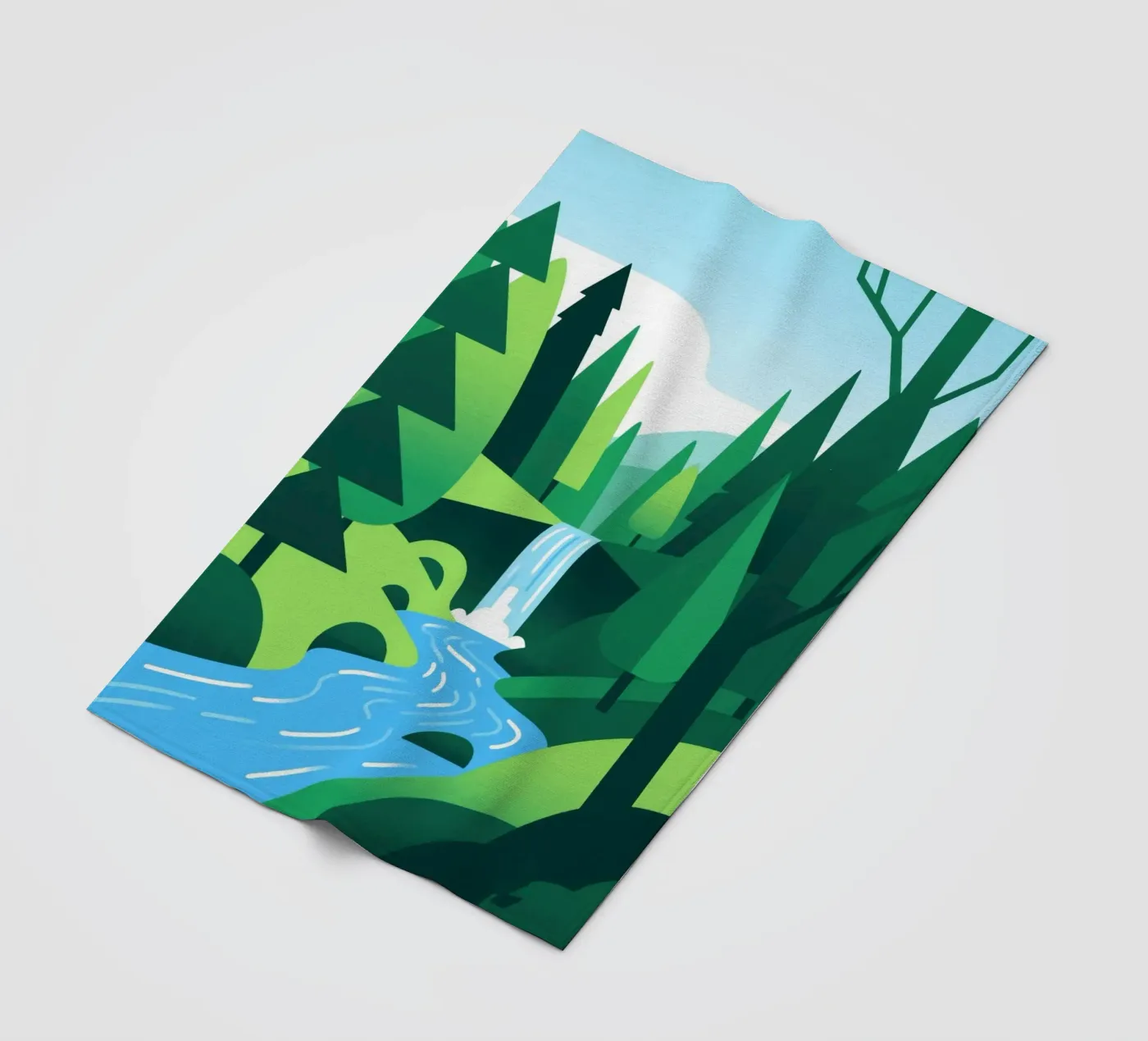 Foresta autunnale coperta in pile da knowledge