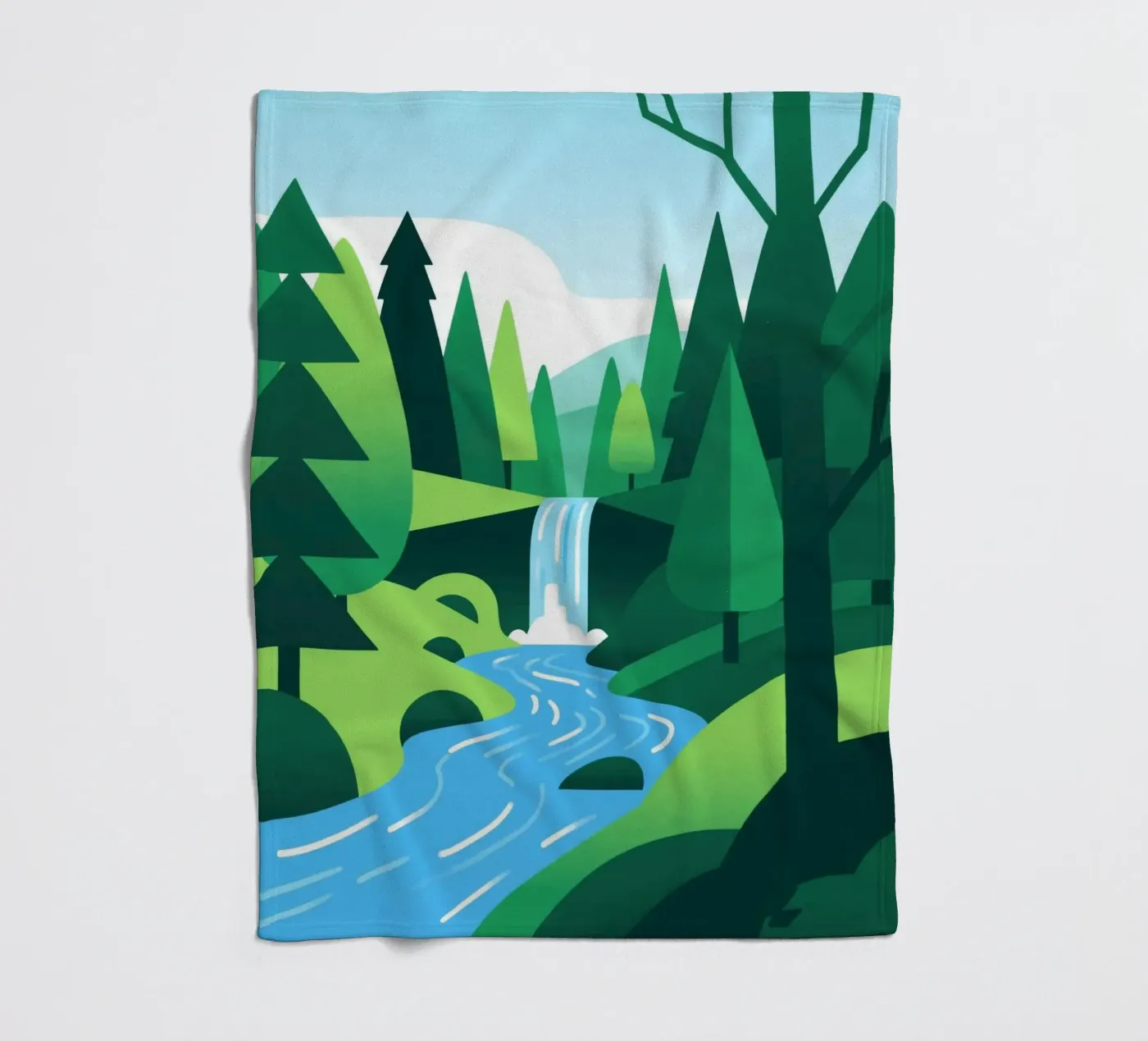 Foresta autunnale coperta in pile da knowledge