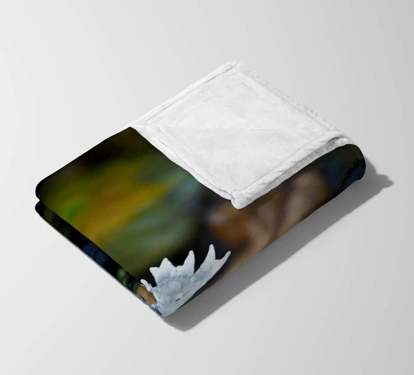 Mushrooms fleece blanket by Tom's Wildlife