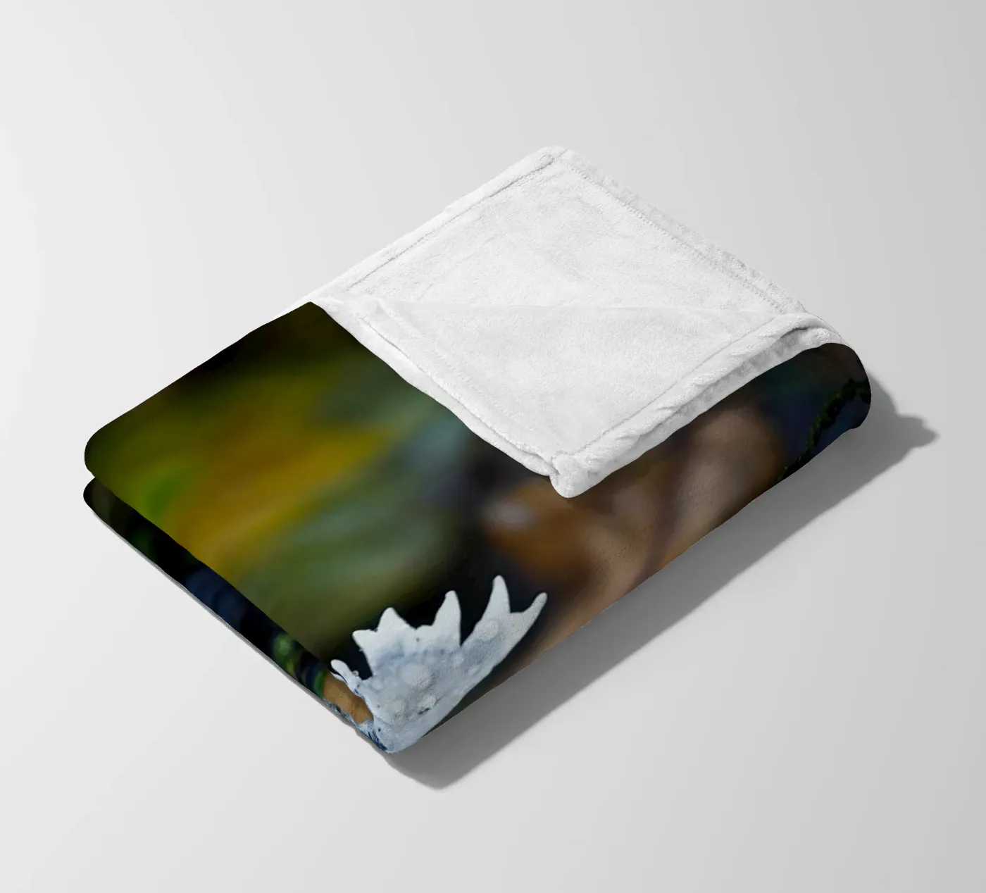 Mushrooms fleece blanket by Tom's Wildlife