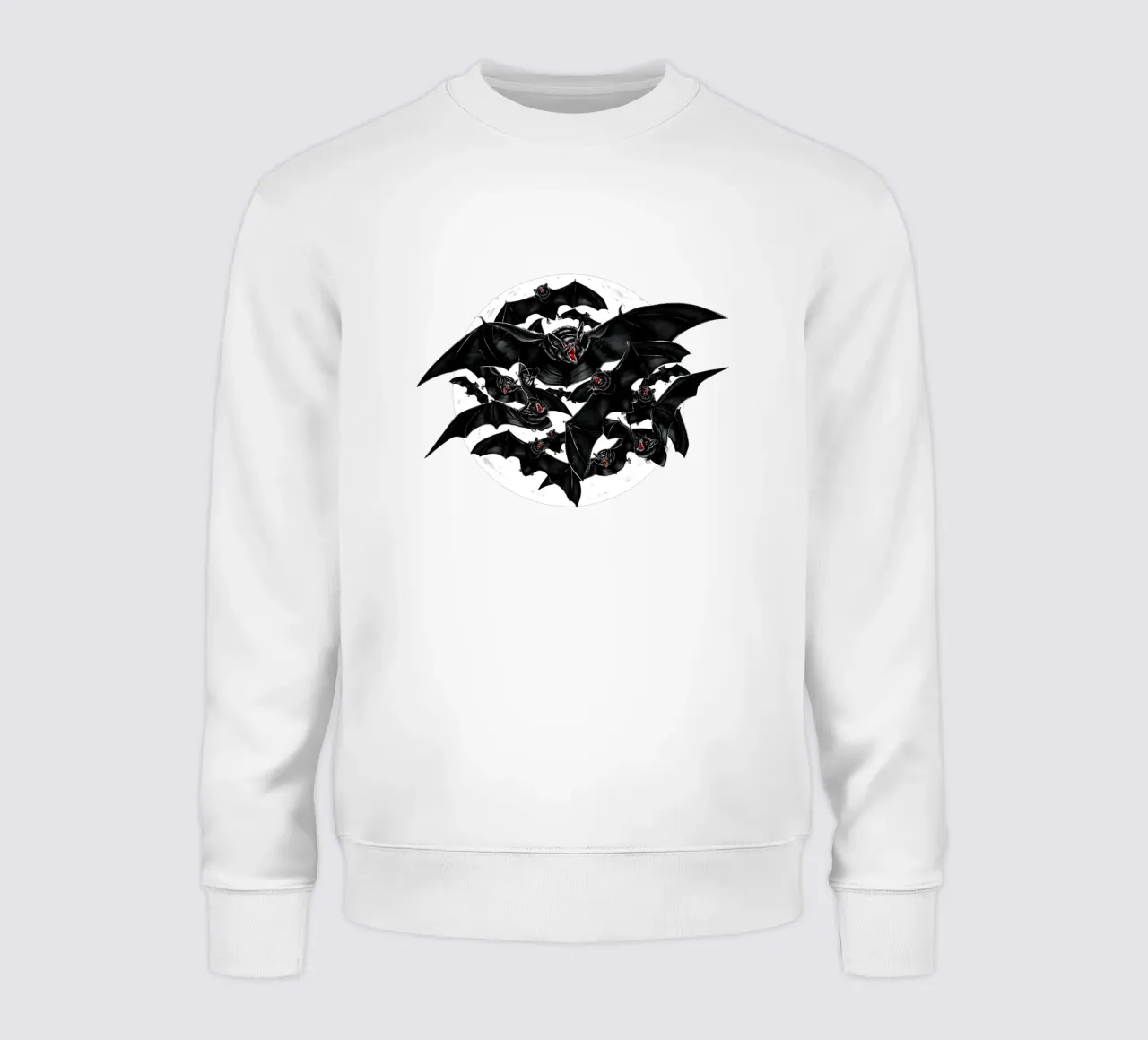 Bats on full moon sweatshirt by 7115