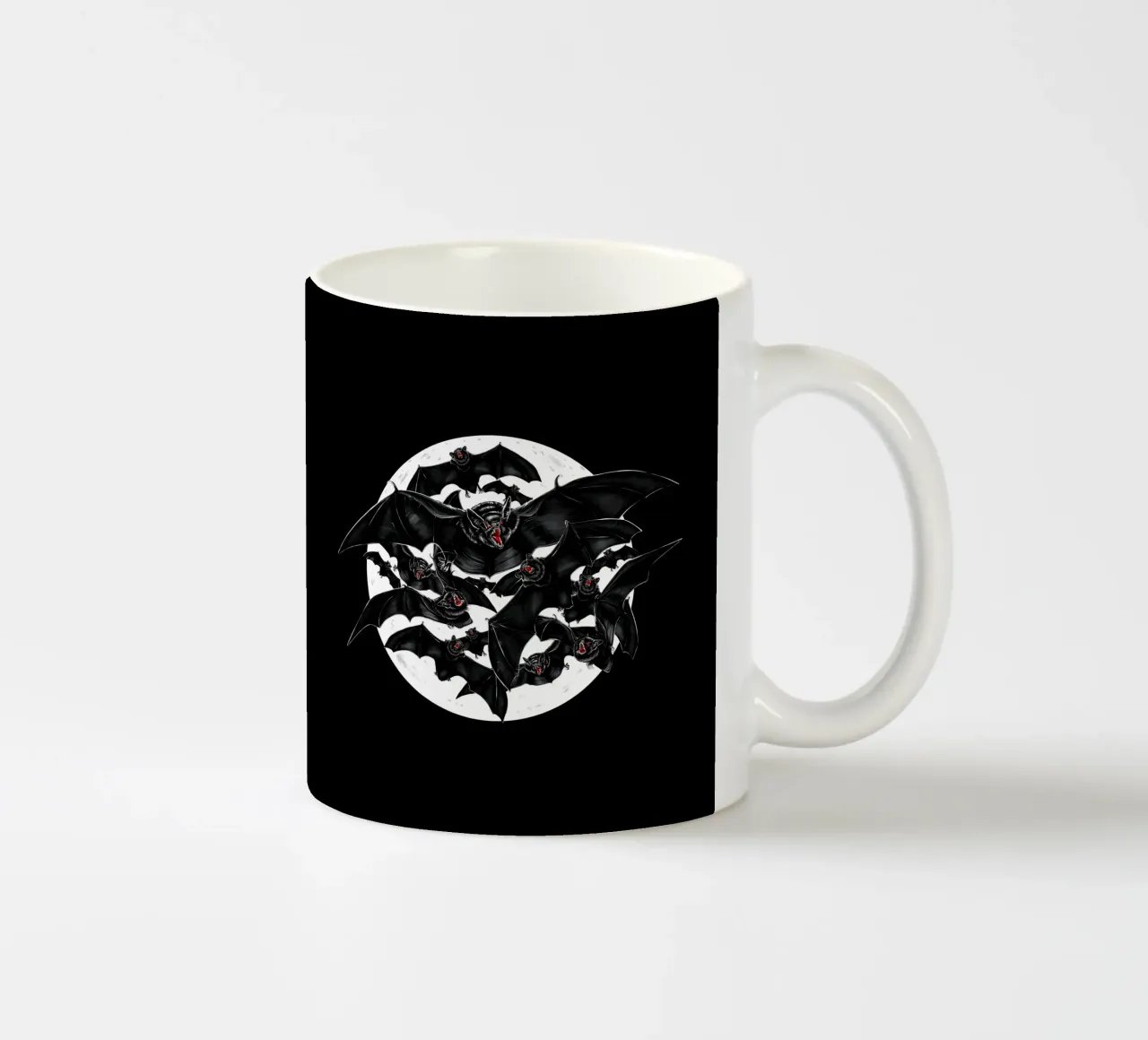 Pipistrelli con la luna piena tazza in ceramica da 7115