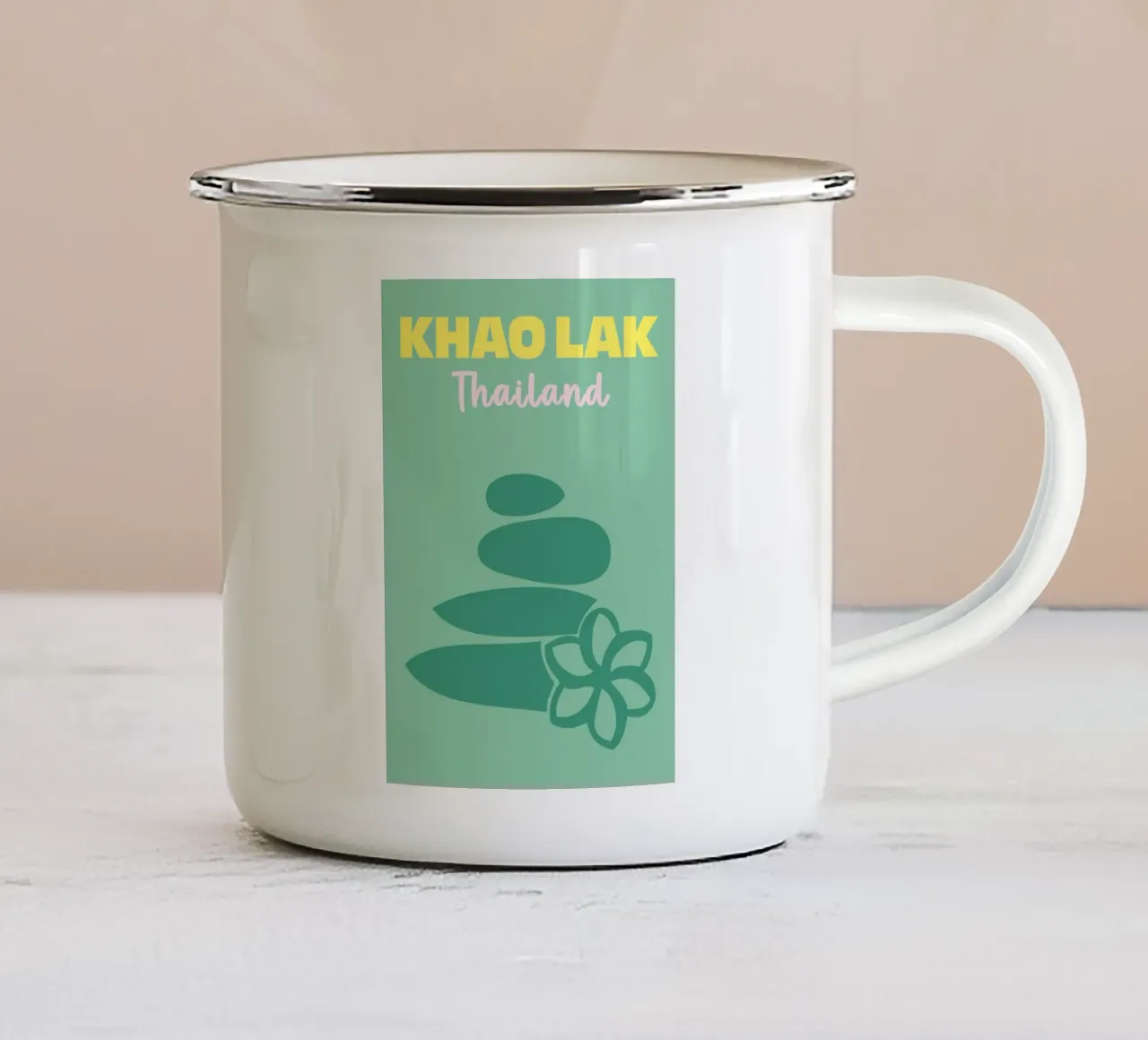 Khao Lak, Thailand tazza in smalto da Art Fart