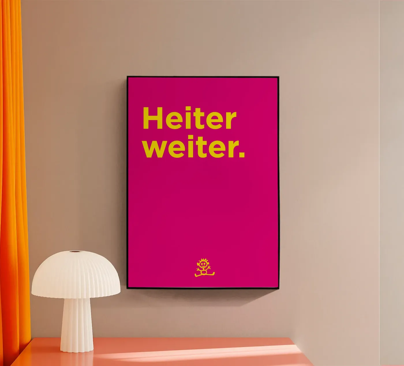 Heiter weiter. Acryl-Glas von Art Fart