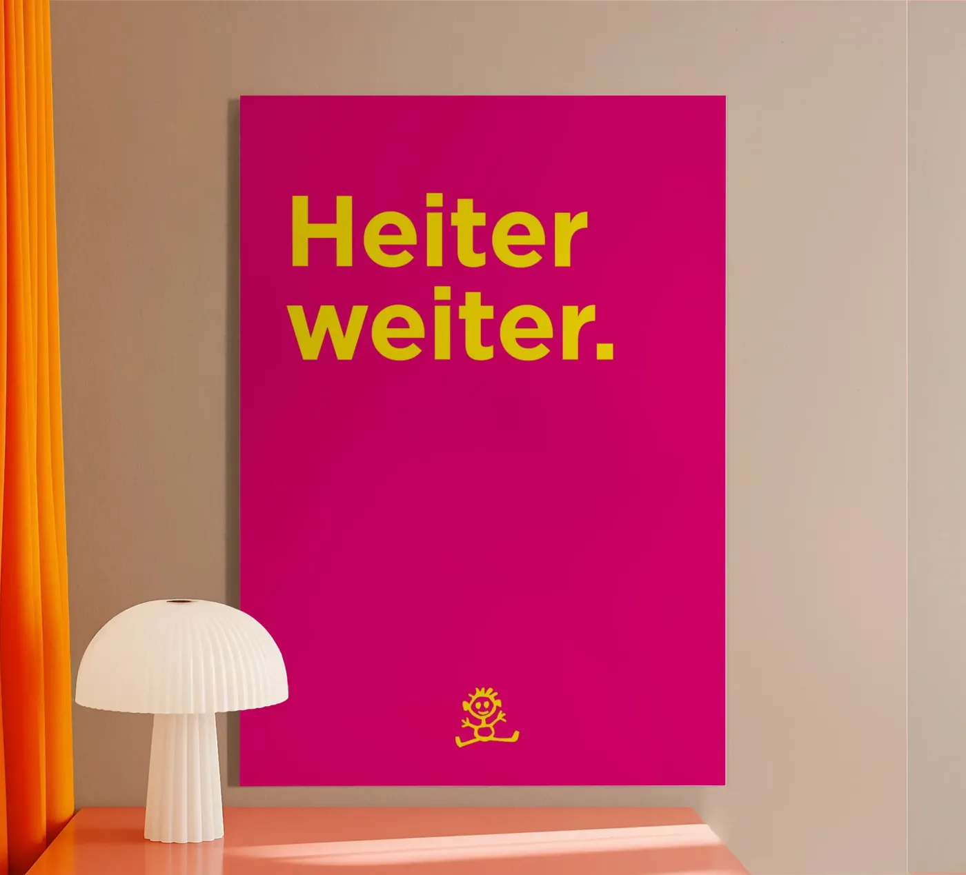 Heiter weiter. Acryl-Glas von Art Fart