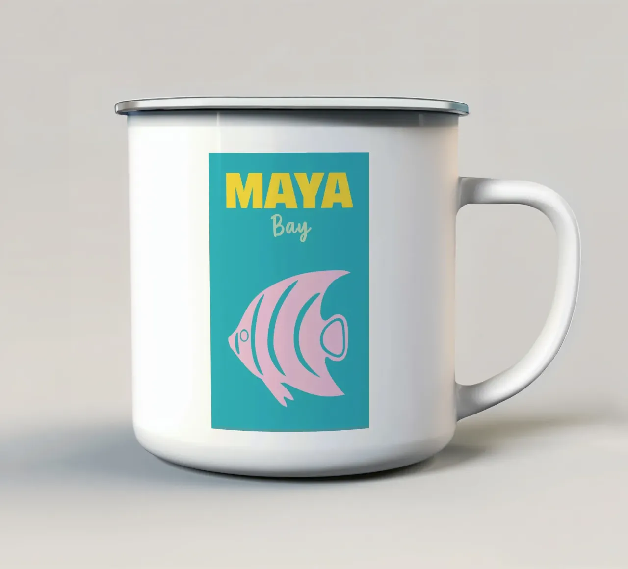 Maya Bay tazza in smalto da Art Fart