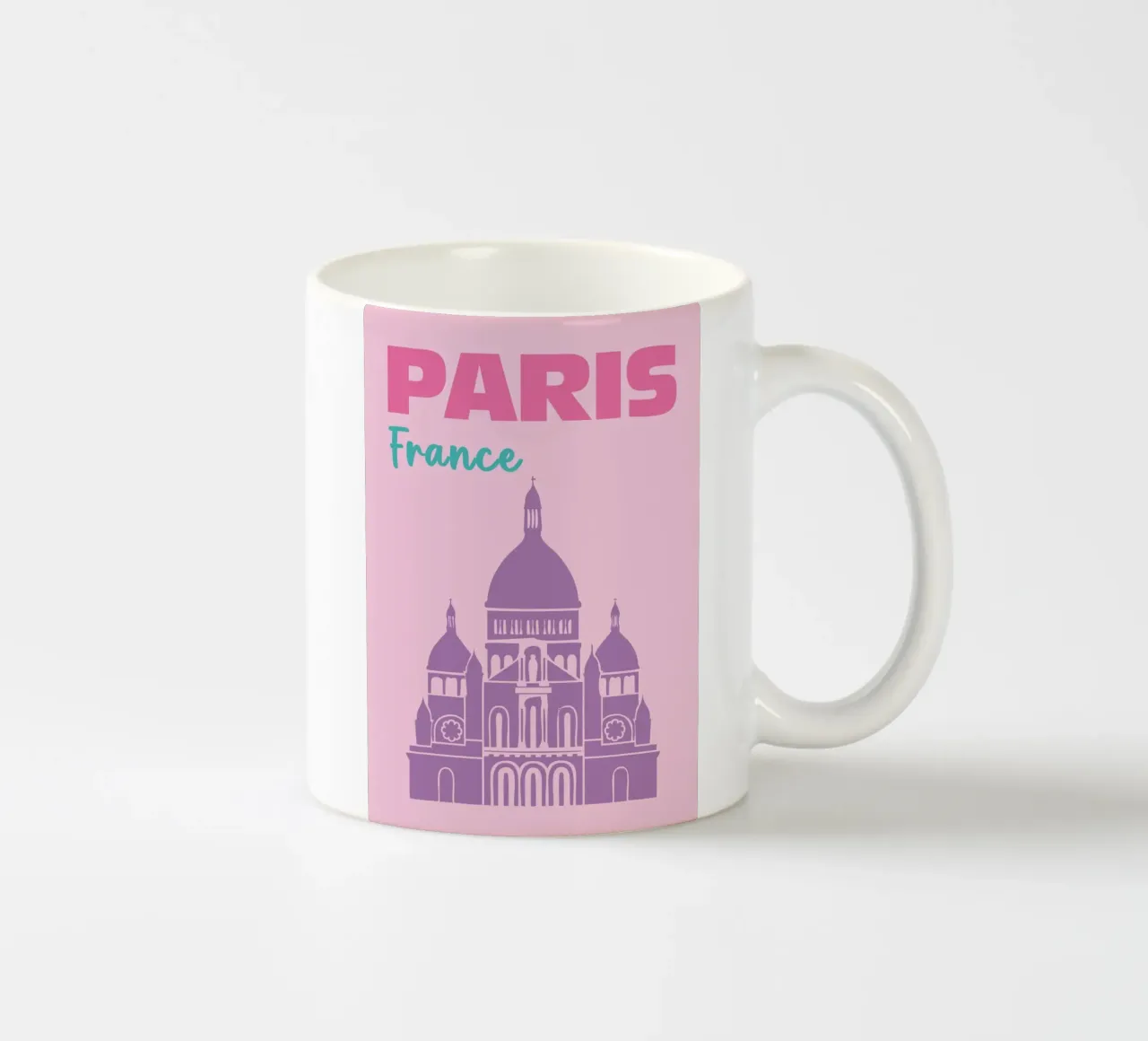 Paris, France 02 tazza in ceramica da Art Fart