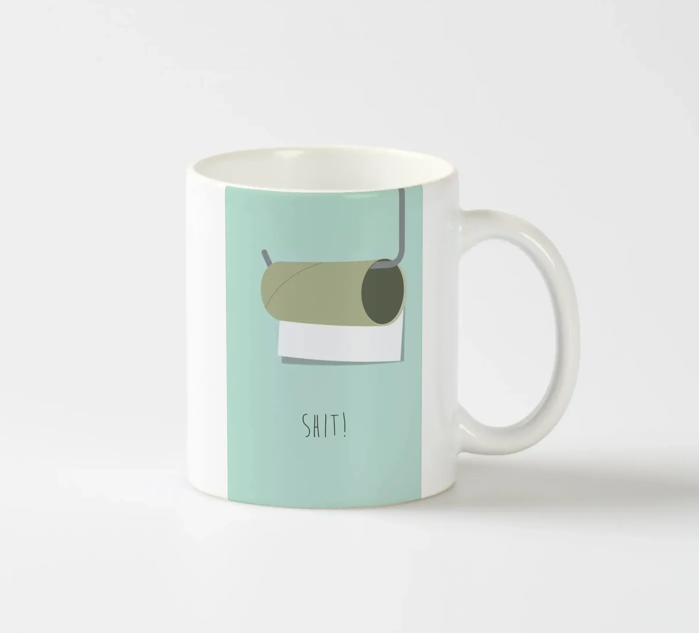 Shit ceramic mug by Trabolt Design