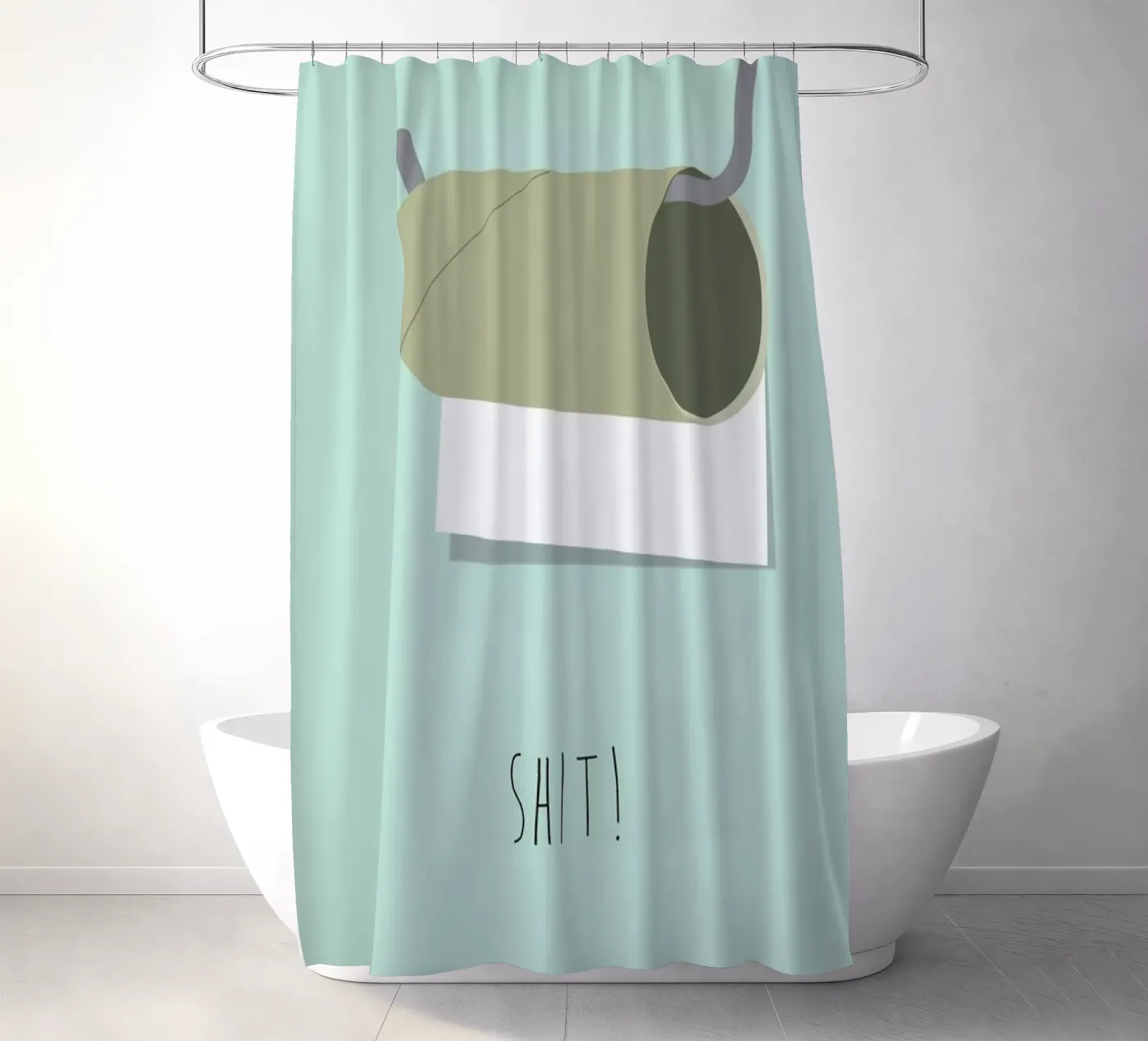 Shit Duschvorhang von Trabolt Design