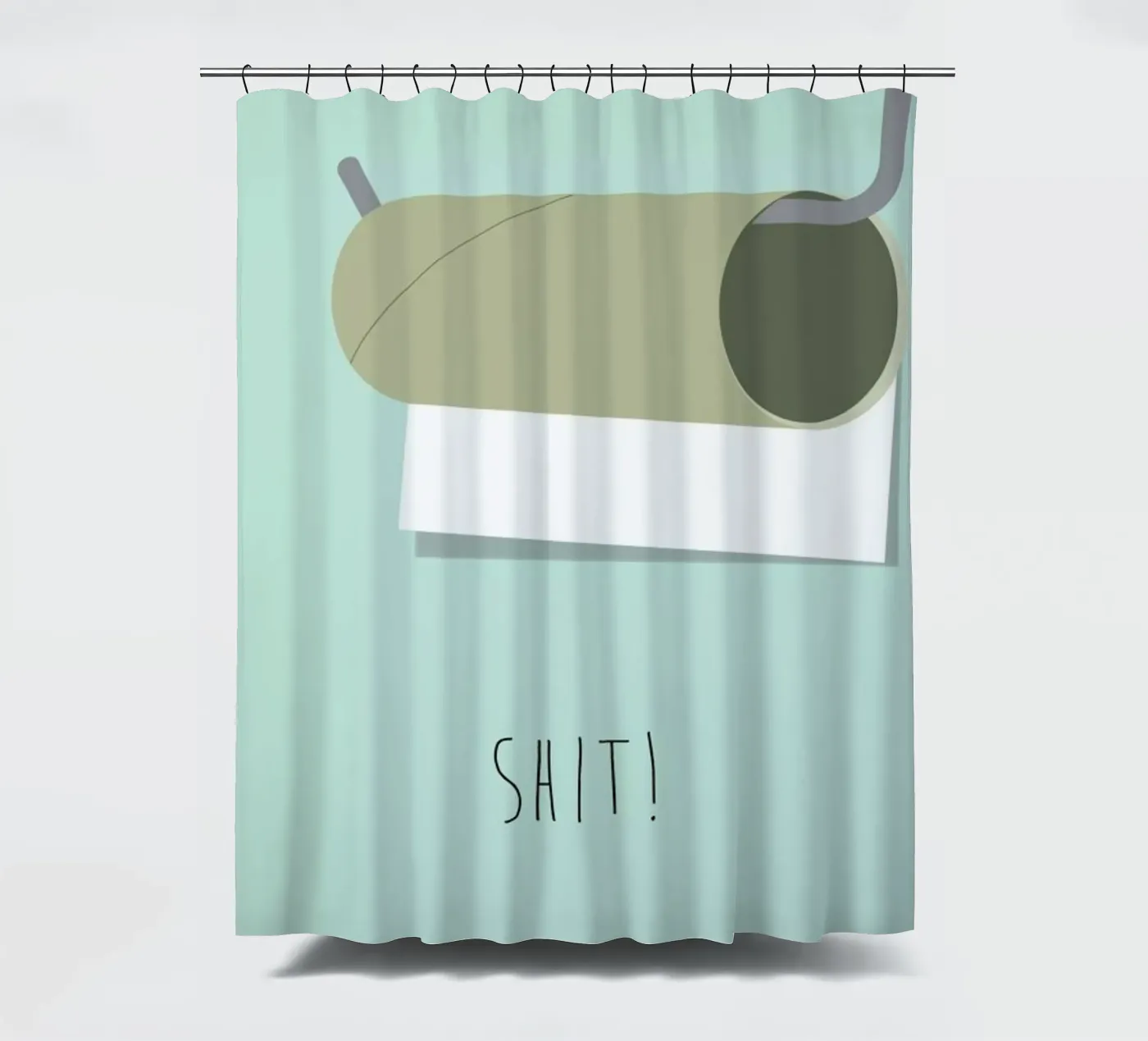 Shit Duschvorhang von Trabolt Design