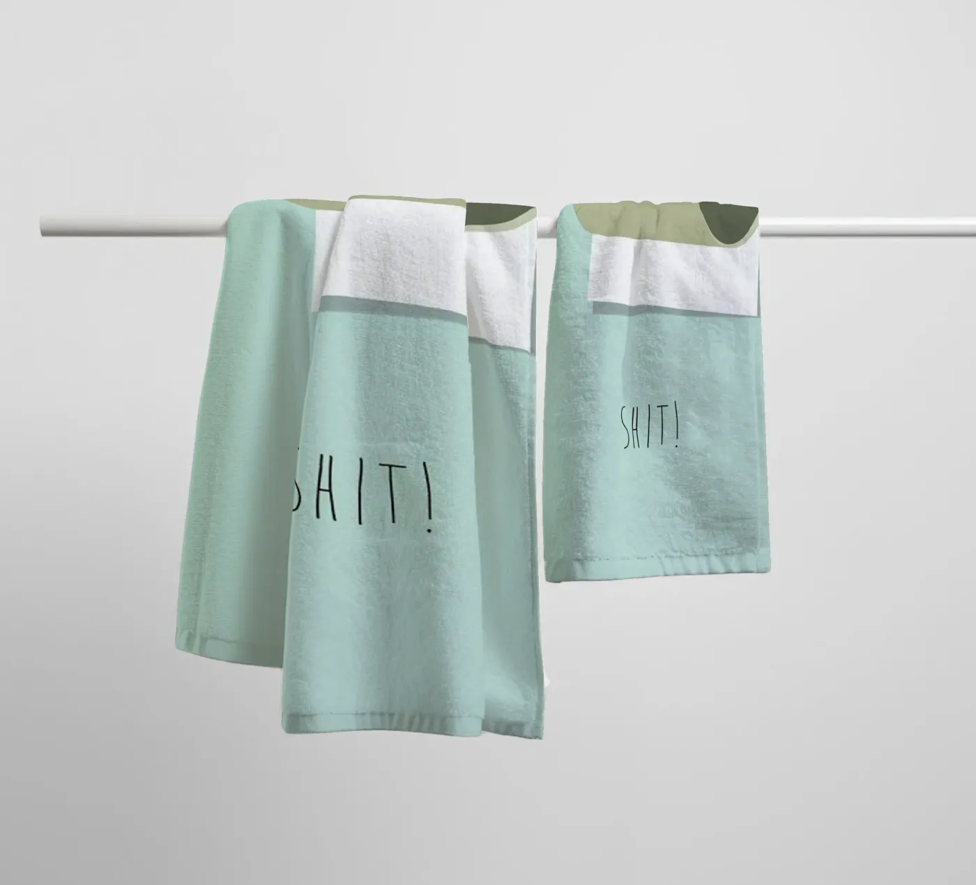 Shit asciugamano da bagno da Trabolt Design