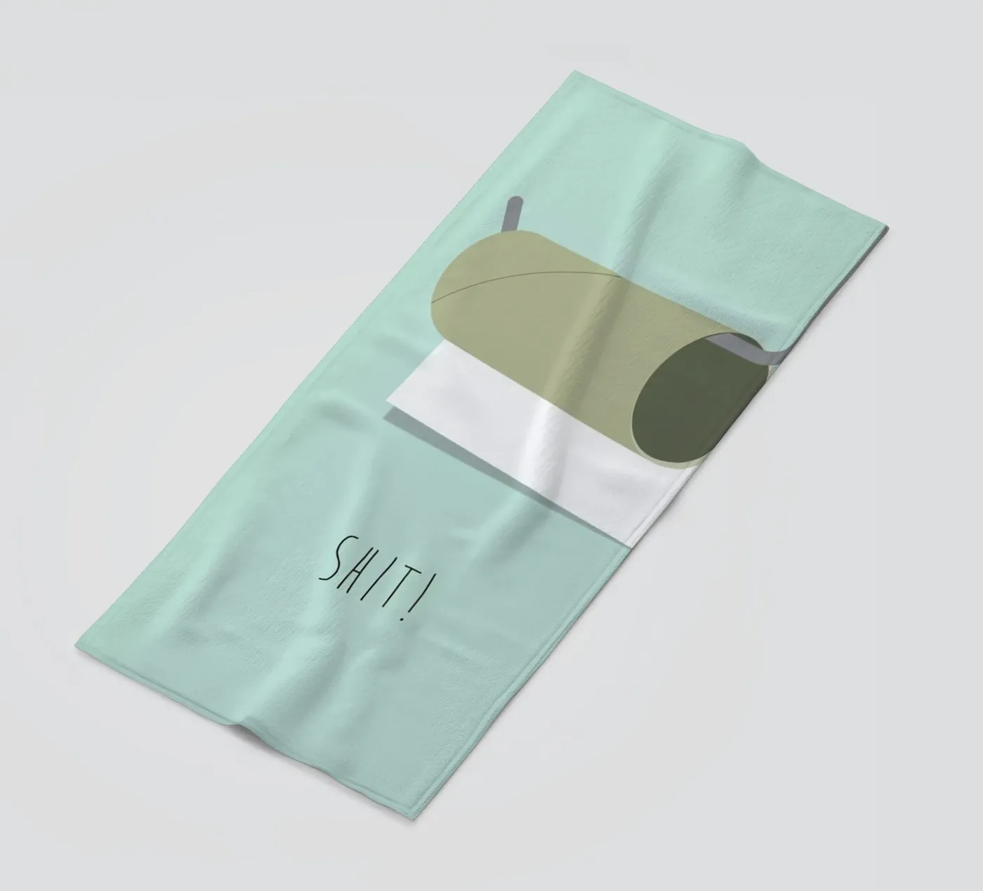 Shit strandhanddoek van Trabolt Design