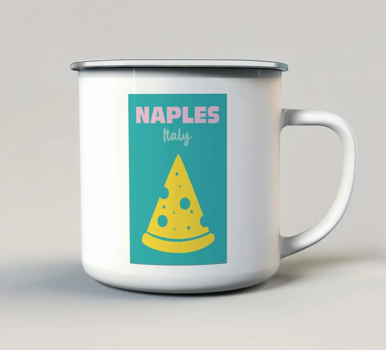 Neaples, Italy tazza in smalto da Art Fart