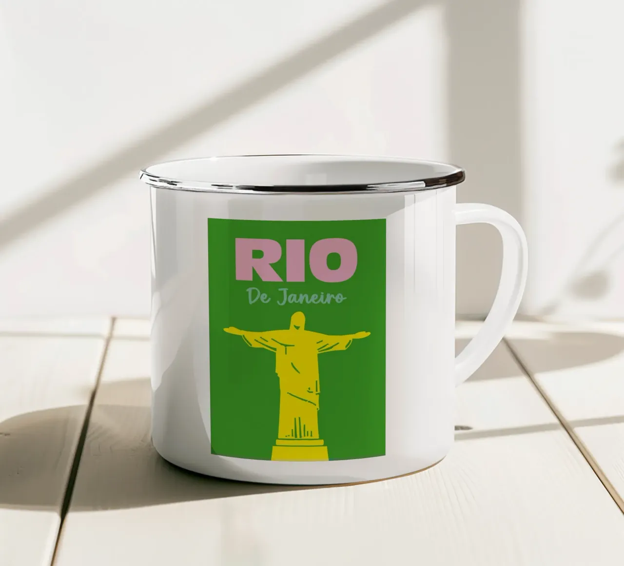 Rio De Janeiro 02 tazza in smalto da Art Fart