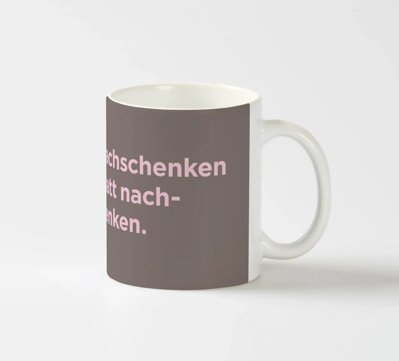 refill ceramic mug by Art Fart