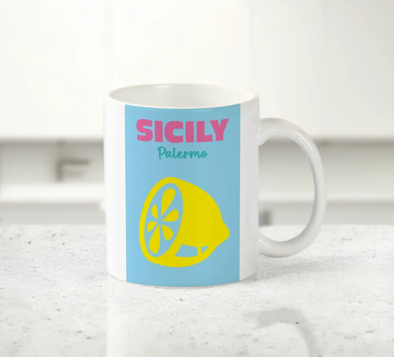 Sicilia, Palermo tazza in ceramica da Art Fart