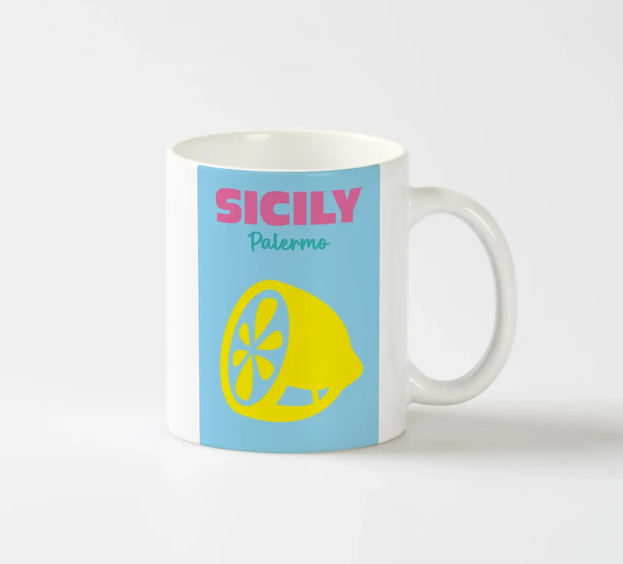 Sicilia, Palermo tazza in ceramica da Art Fart