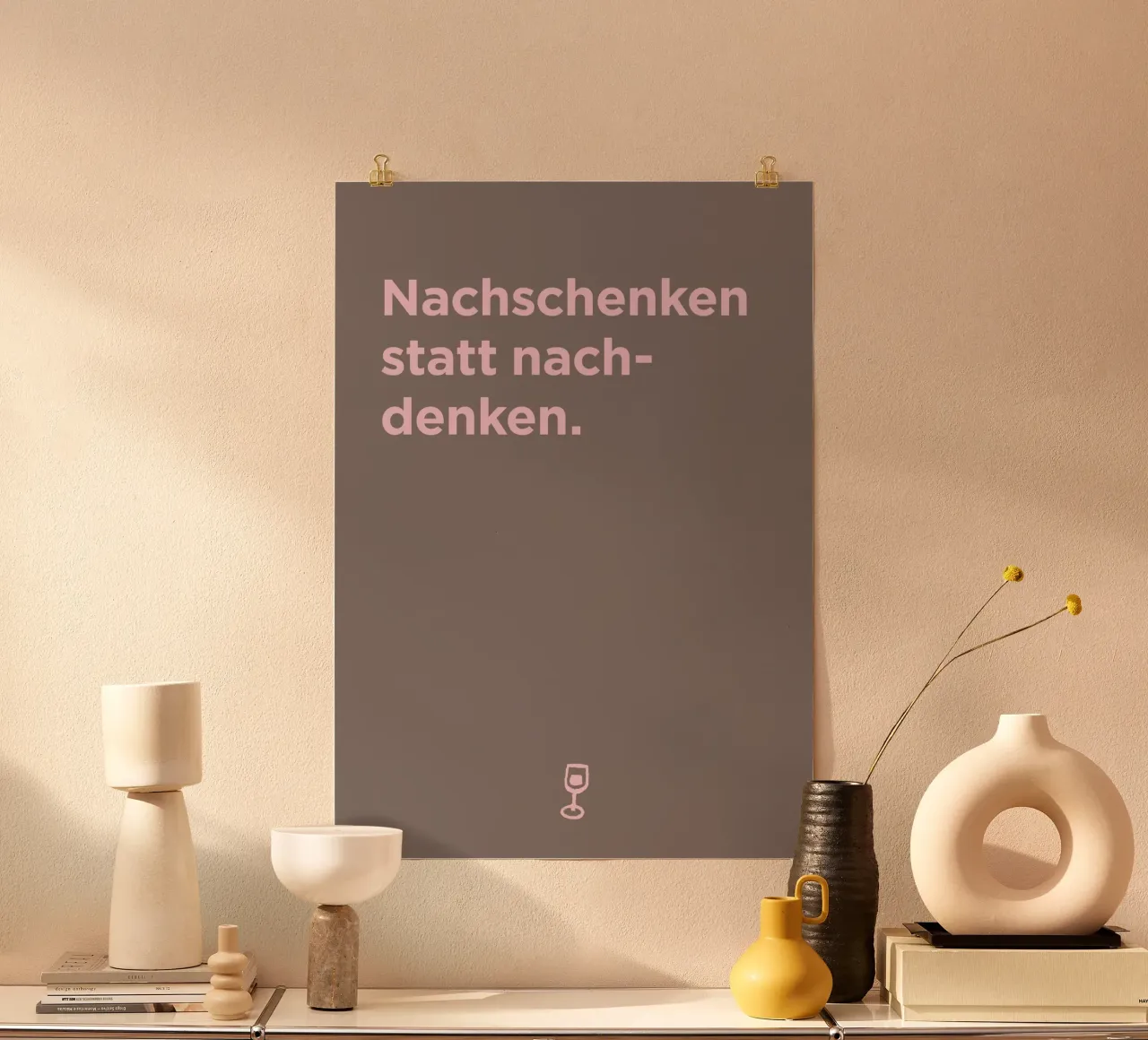 Nachschenken Poster von Art Fart