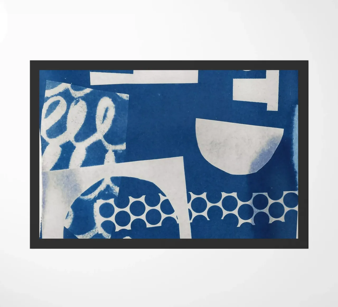 Cianotipia geometrica II zerbino da Kim Hubball Studio