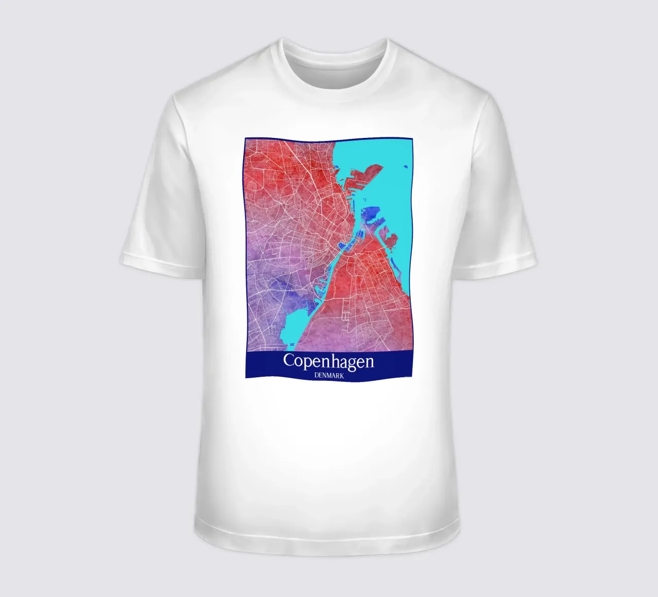 Copenhagen DENMARK t-shirt da WorldPrint