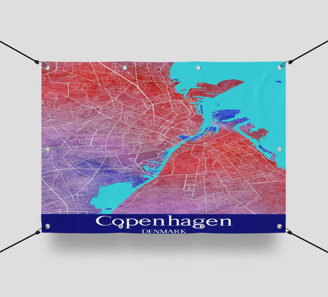 Copenhagen DENMARK telo in pvc da WorldPrint