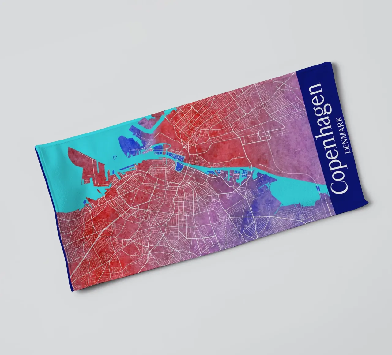 Copenhagen DENMARK asciugamano da bagno da WorldPrint