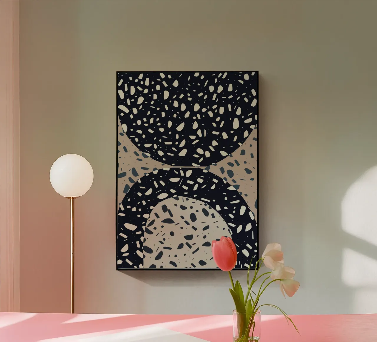 Pebble surface acryl van Little Dean