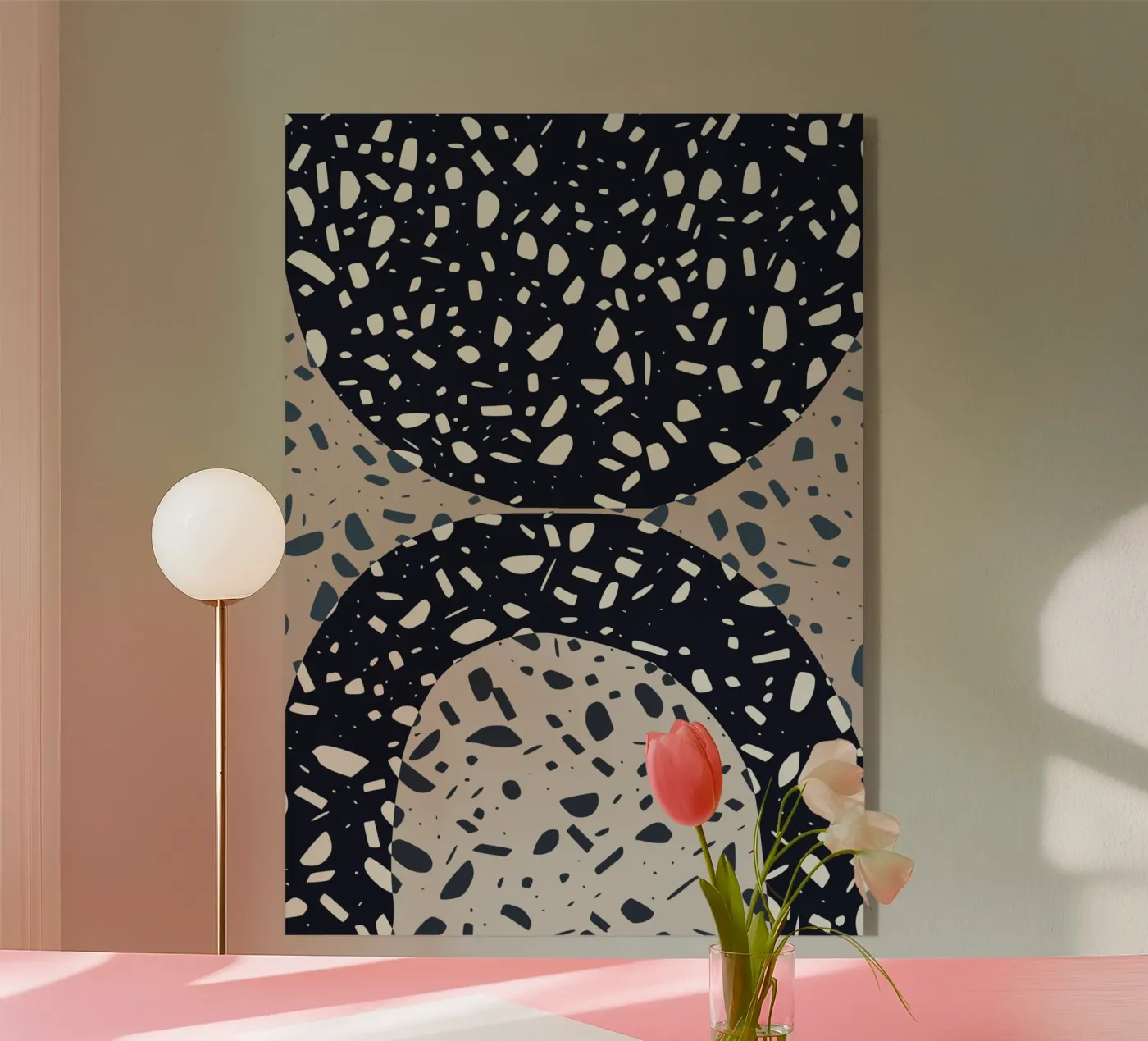 Pebble surface acryl van Little Dean