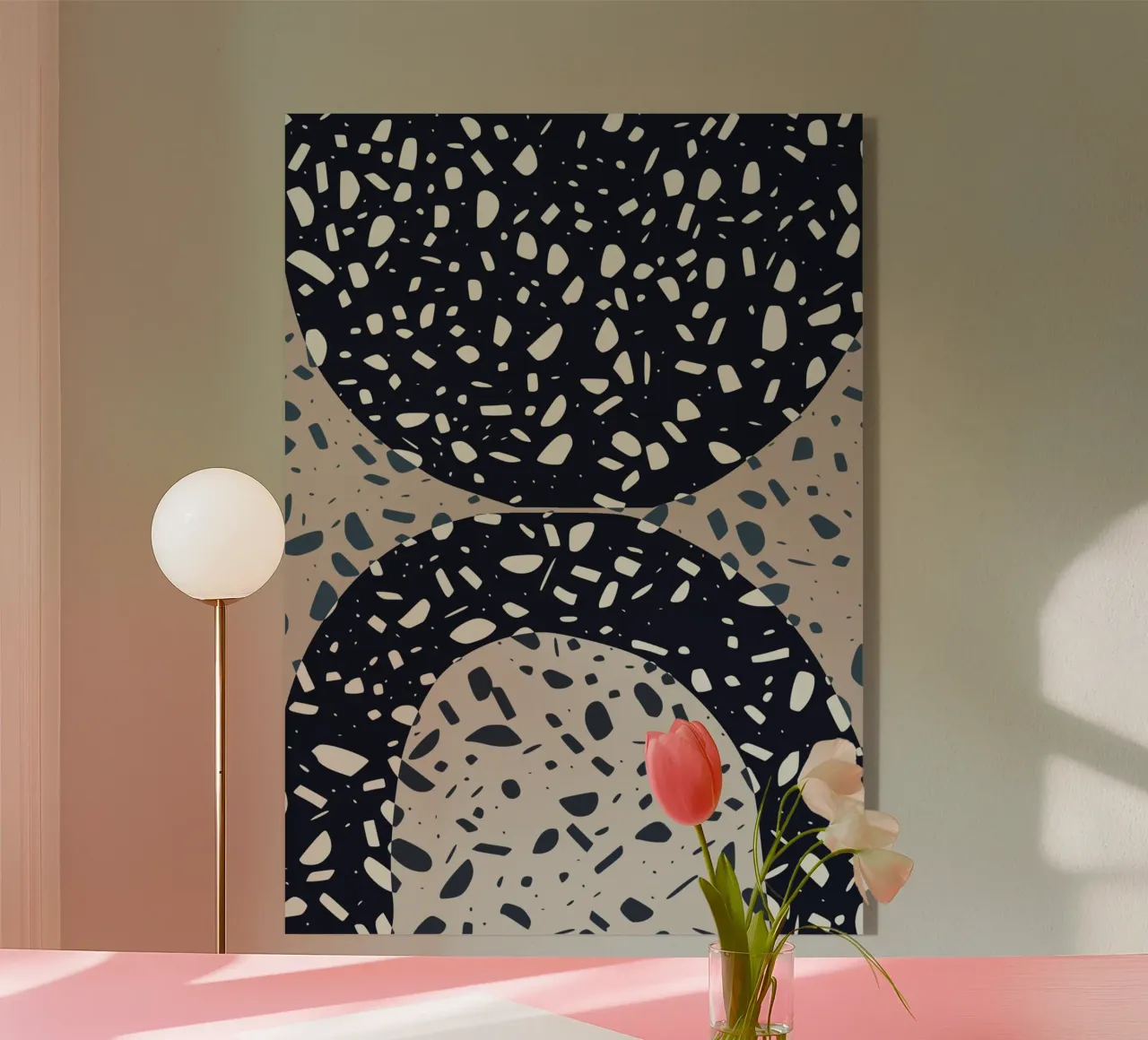 Pebble surface acryl van Little Dean