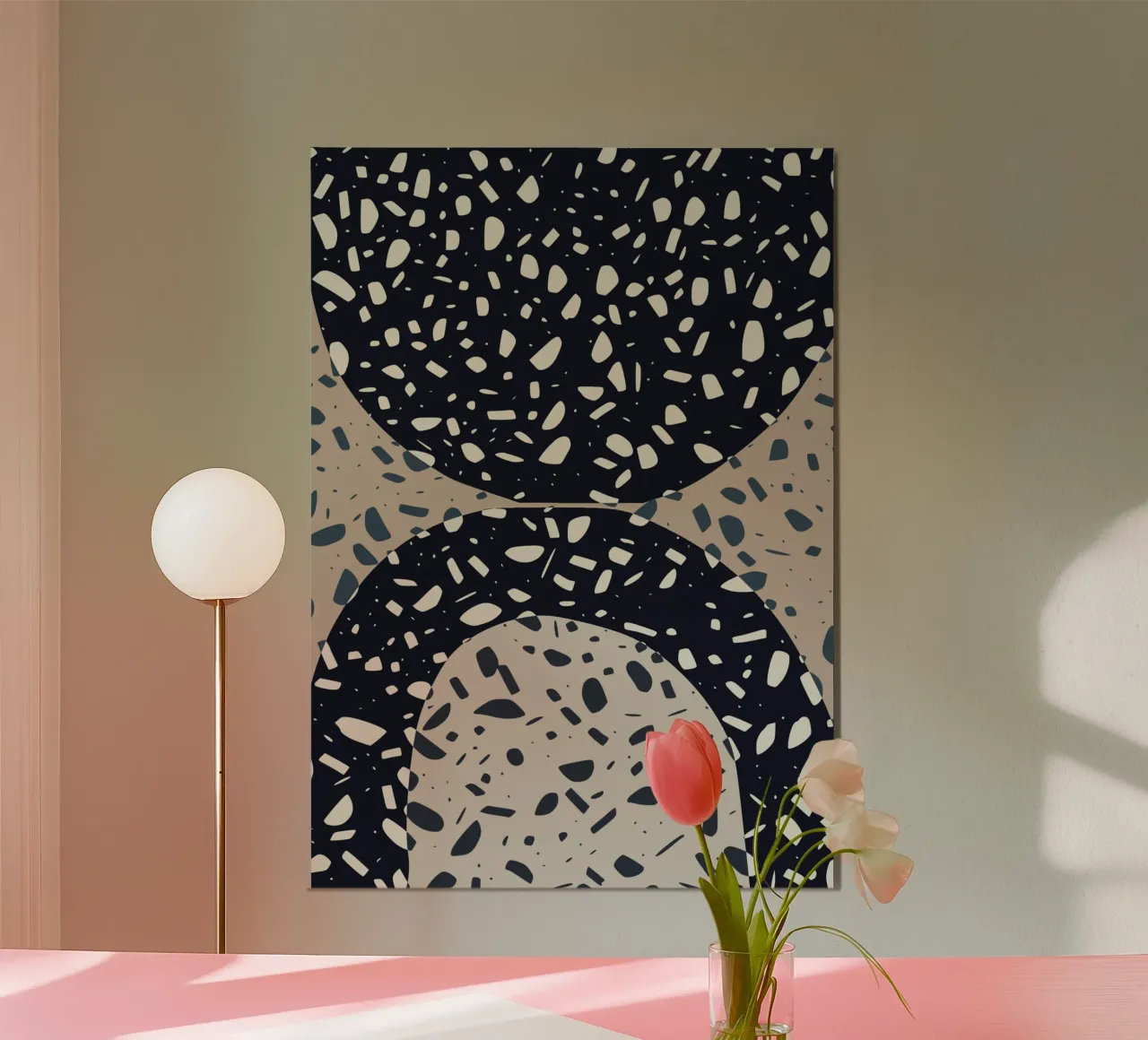 Pebble surface poster by Little Dean