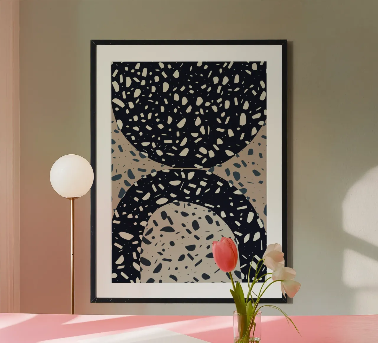 Pebble surface poster by Little Dean