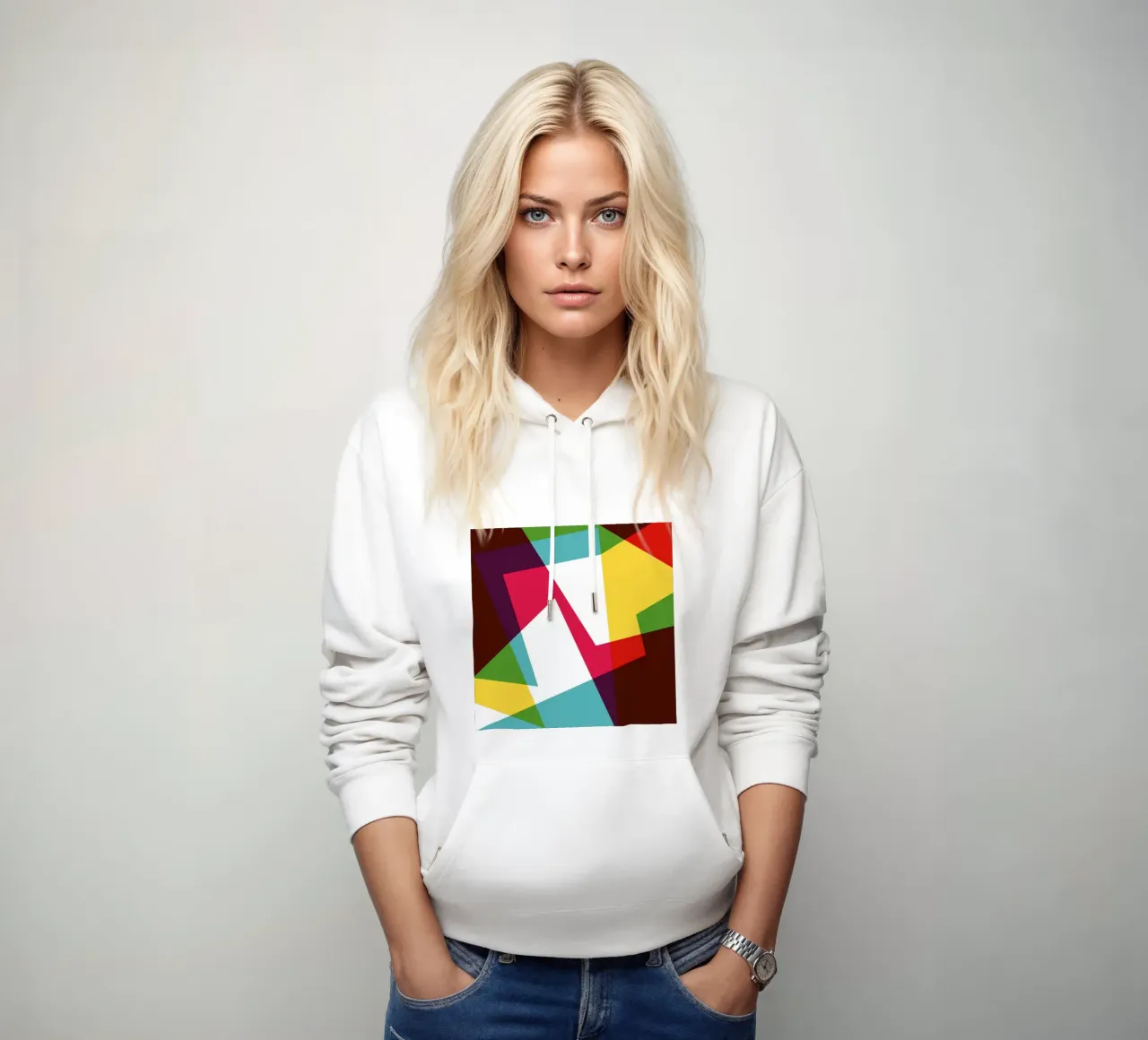 Jazzed Geometric felpa con cappuccio da Kim Hubball Studio