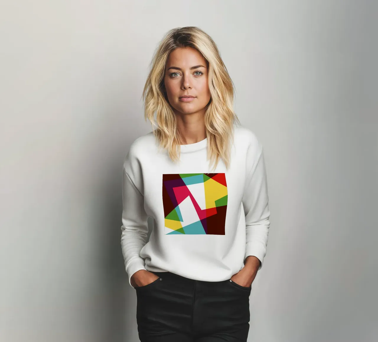 Jazzed Geometric sudadera de Kim Hubball Studio