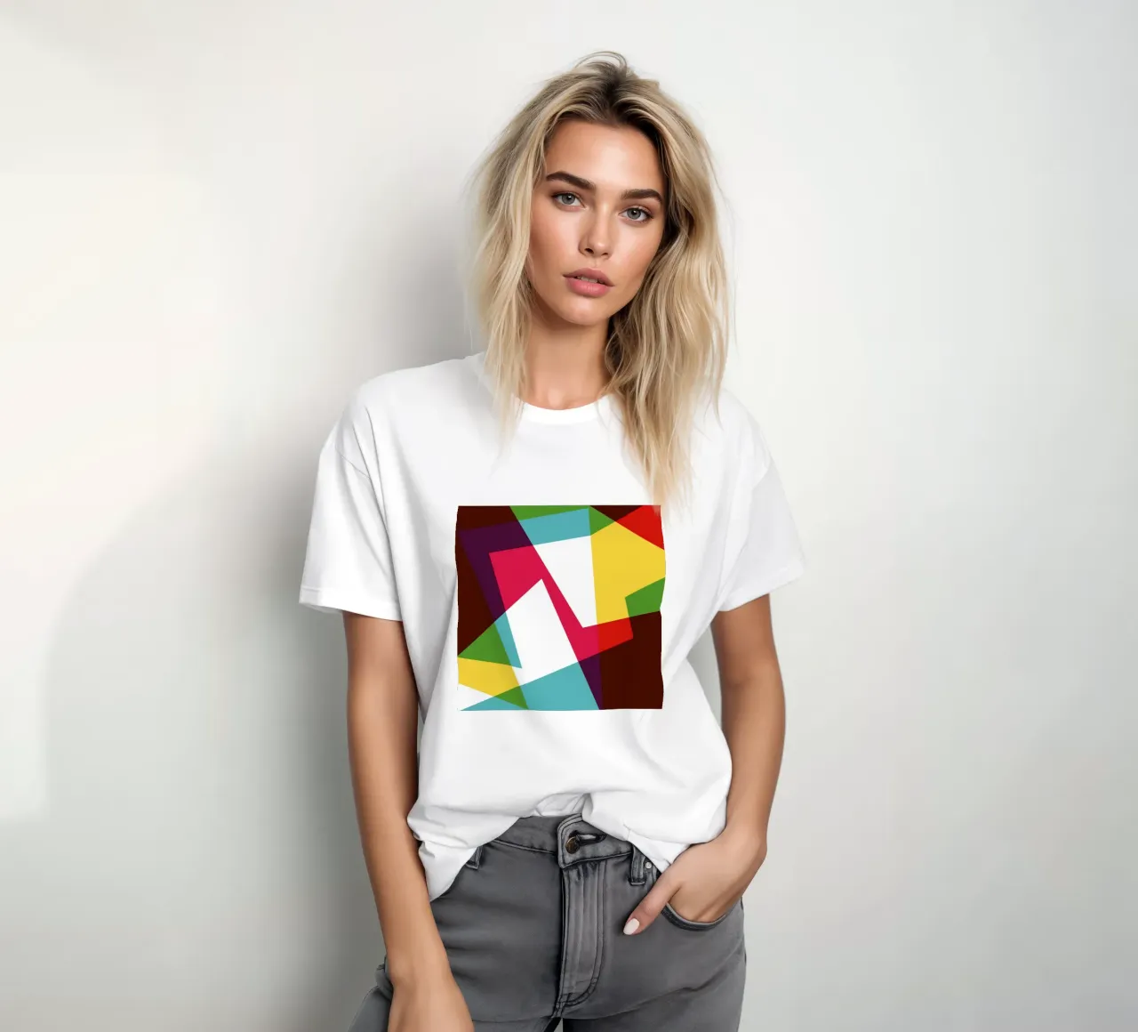 Jazzed Geometric t-shirt da Kim Hubball Studio