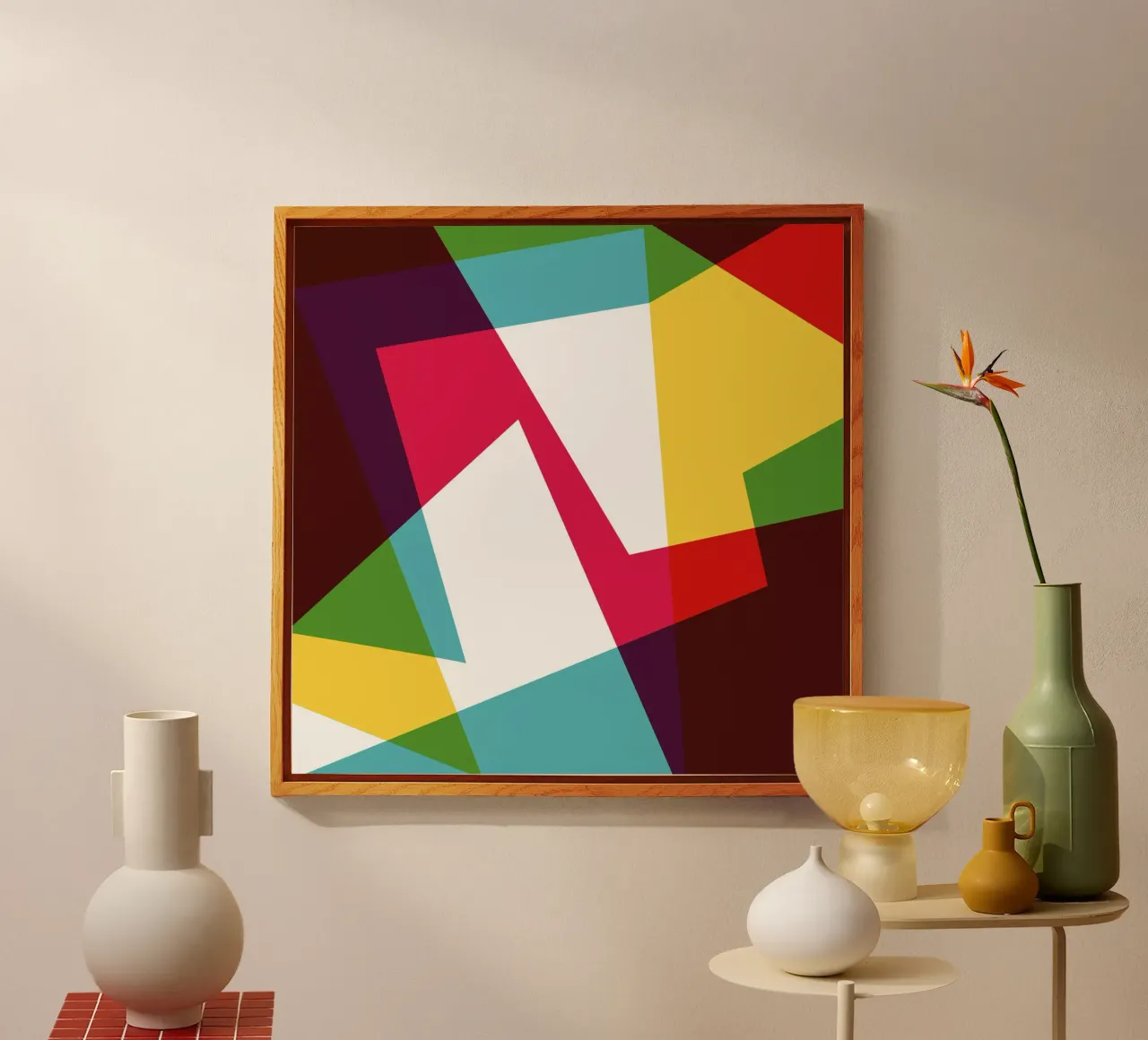 Jazzed Geometric plexiglass da Kim Hubball Studio