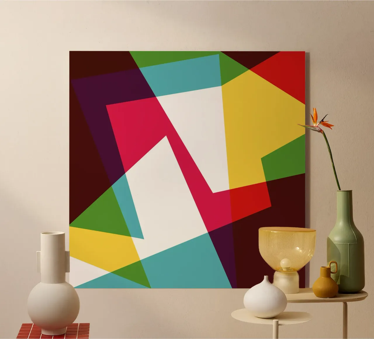 Jazzed Geometric plexiglass da Kim Hubball Studio