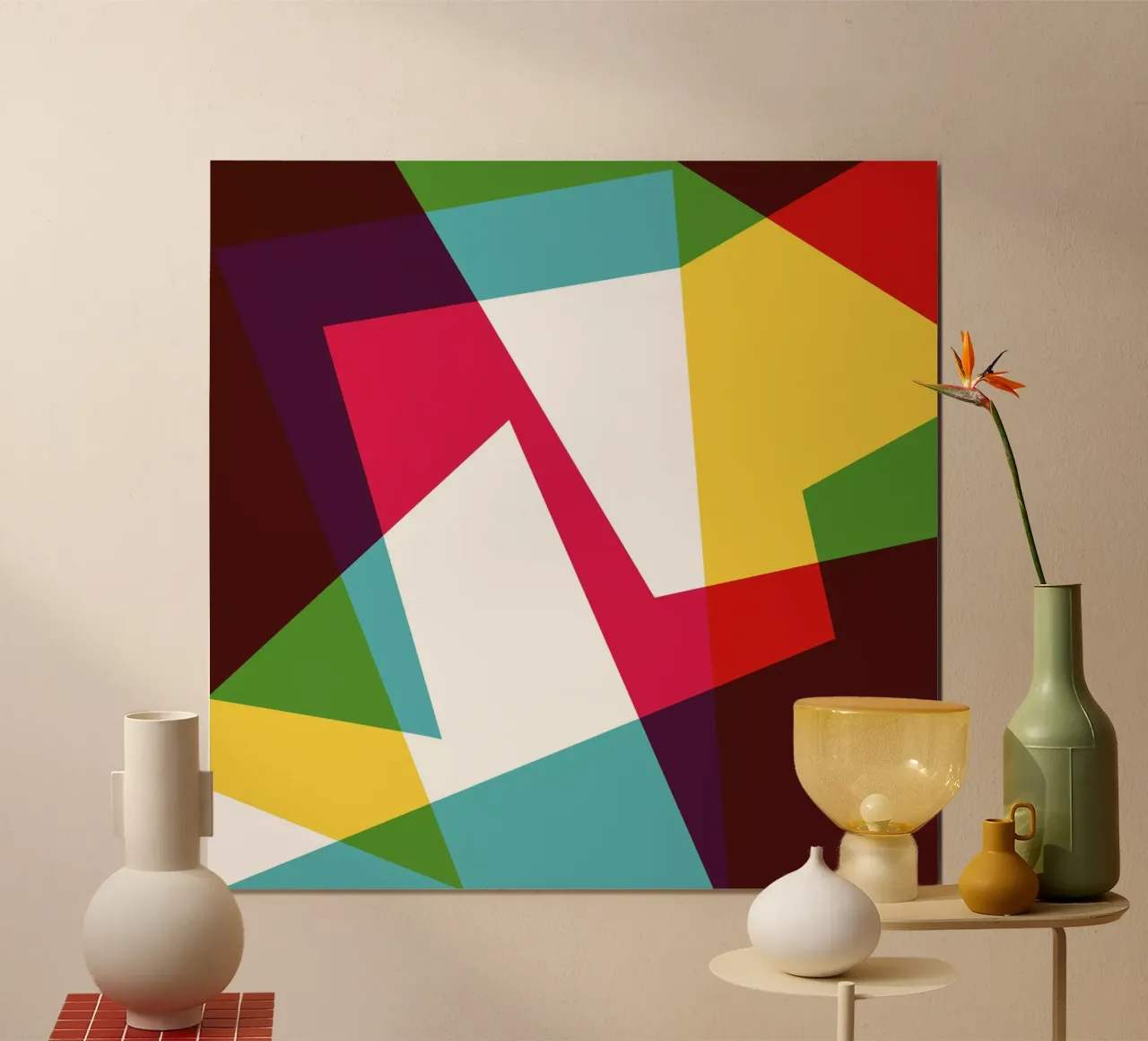 Jazzed Geometric poster da Kim Hubball Studio