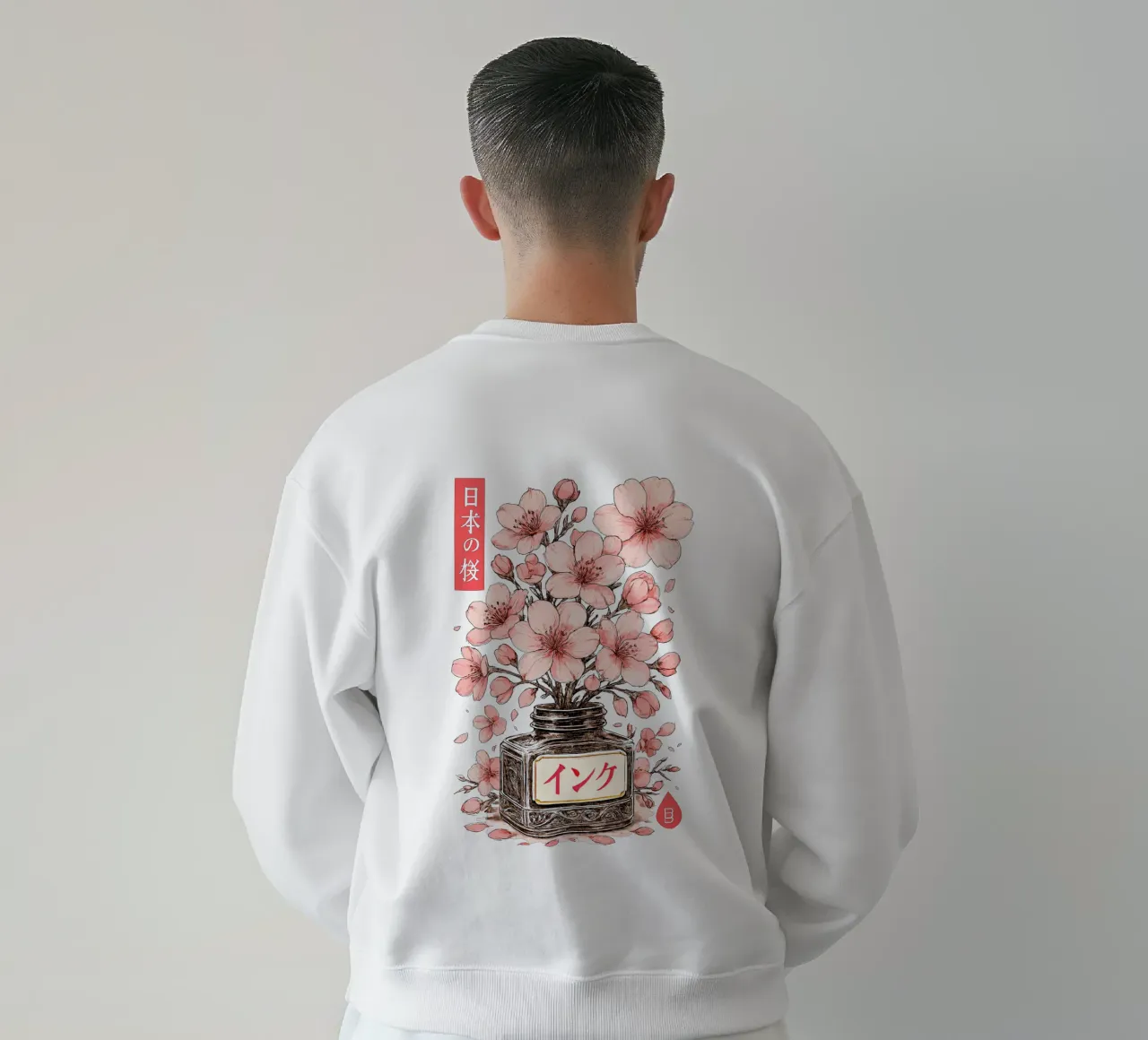 Fiore di sakura - inchiostro giapponese per fiori di ciliegio felpa da LM2KONE