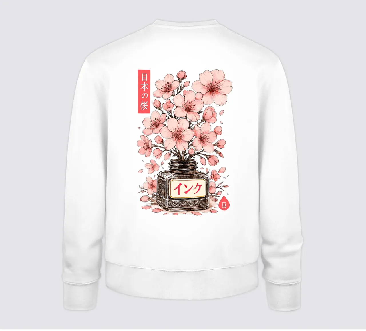 Fiore di sakura - inchiostro giapponese per fiori di ciliegio felpa da LM2KONE