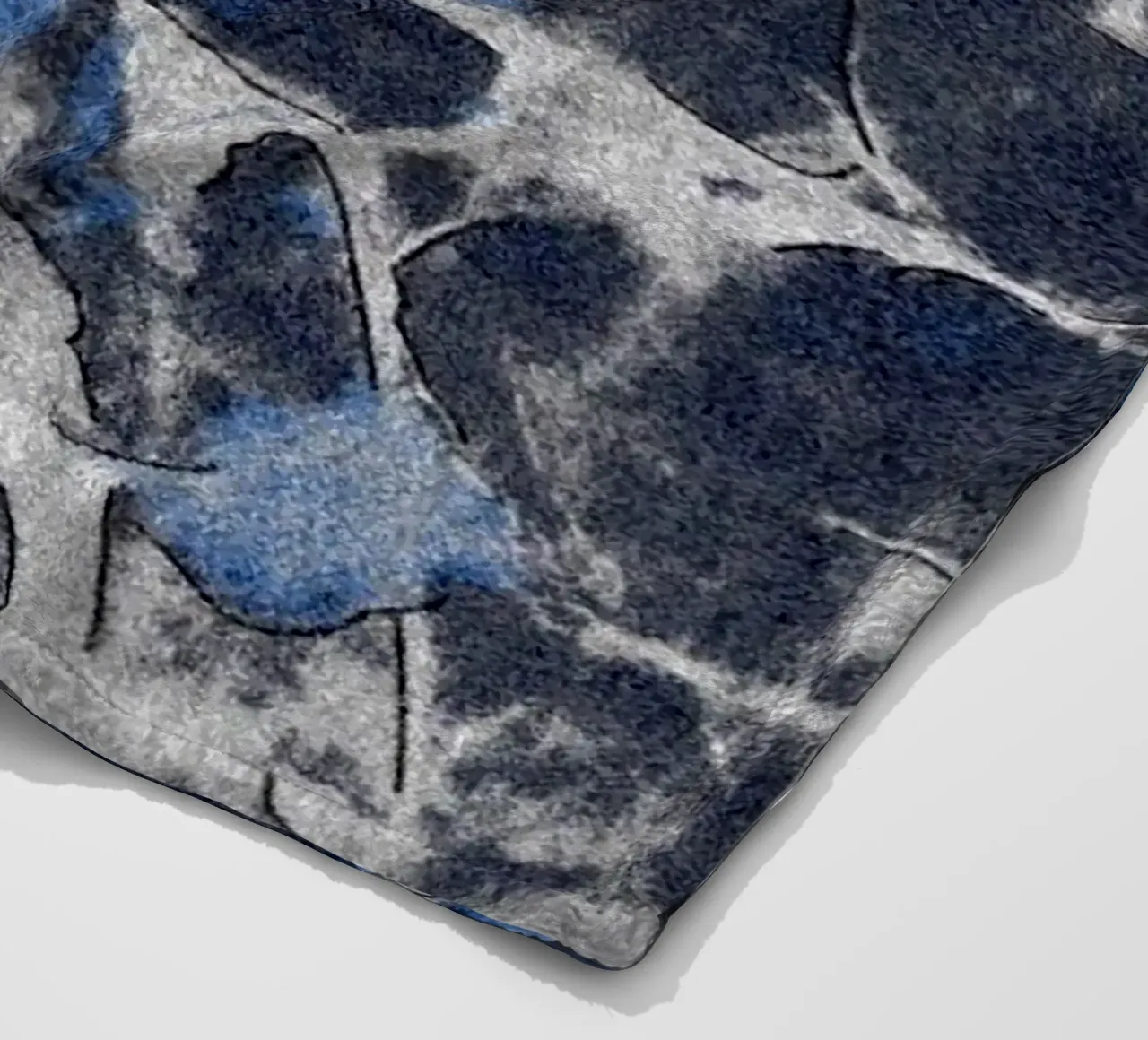 Grunge Ink astratto coperta in pile da Little Dean