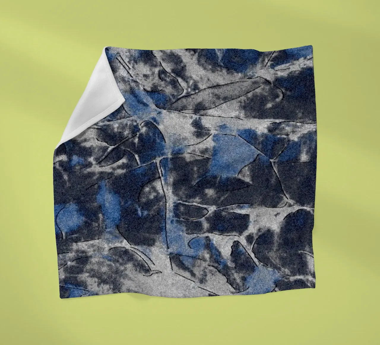 Grunge Ink astratto coperta in pile da Little Dean