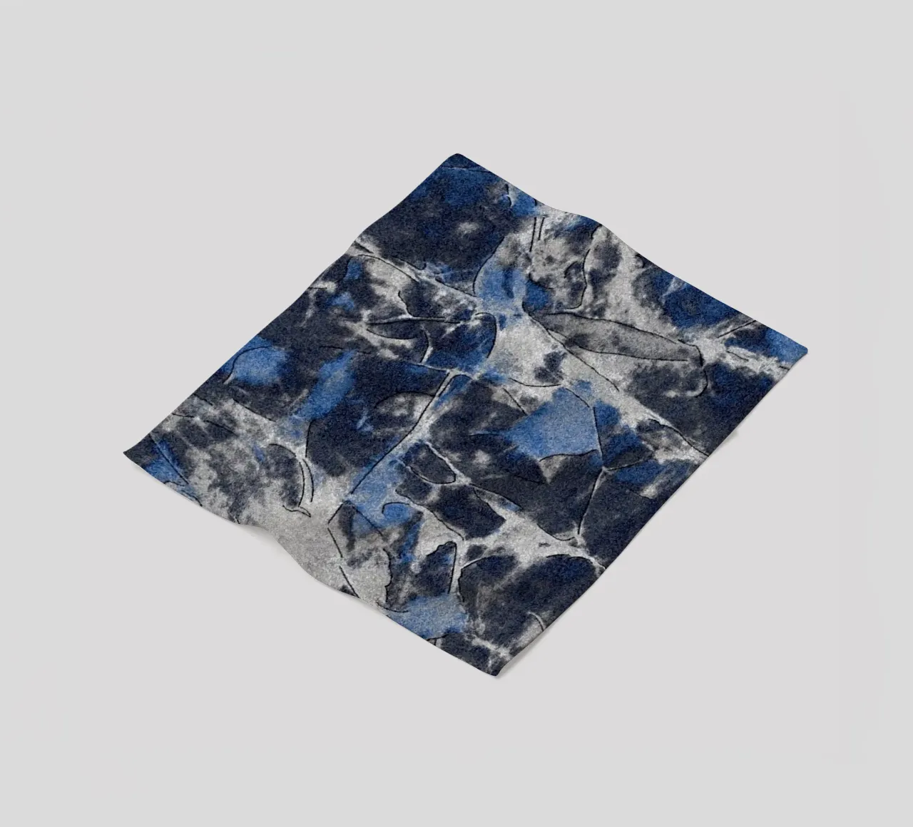 Grunge Ink astratto coperta in pile da Little Dean